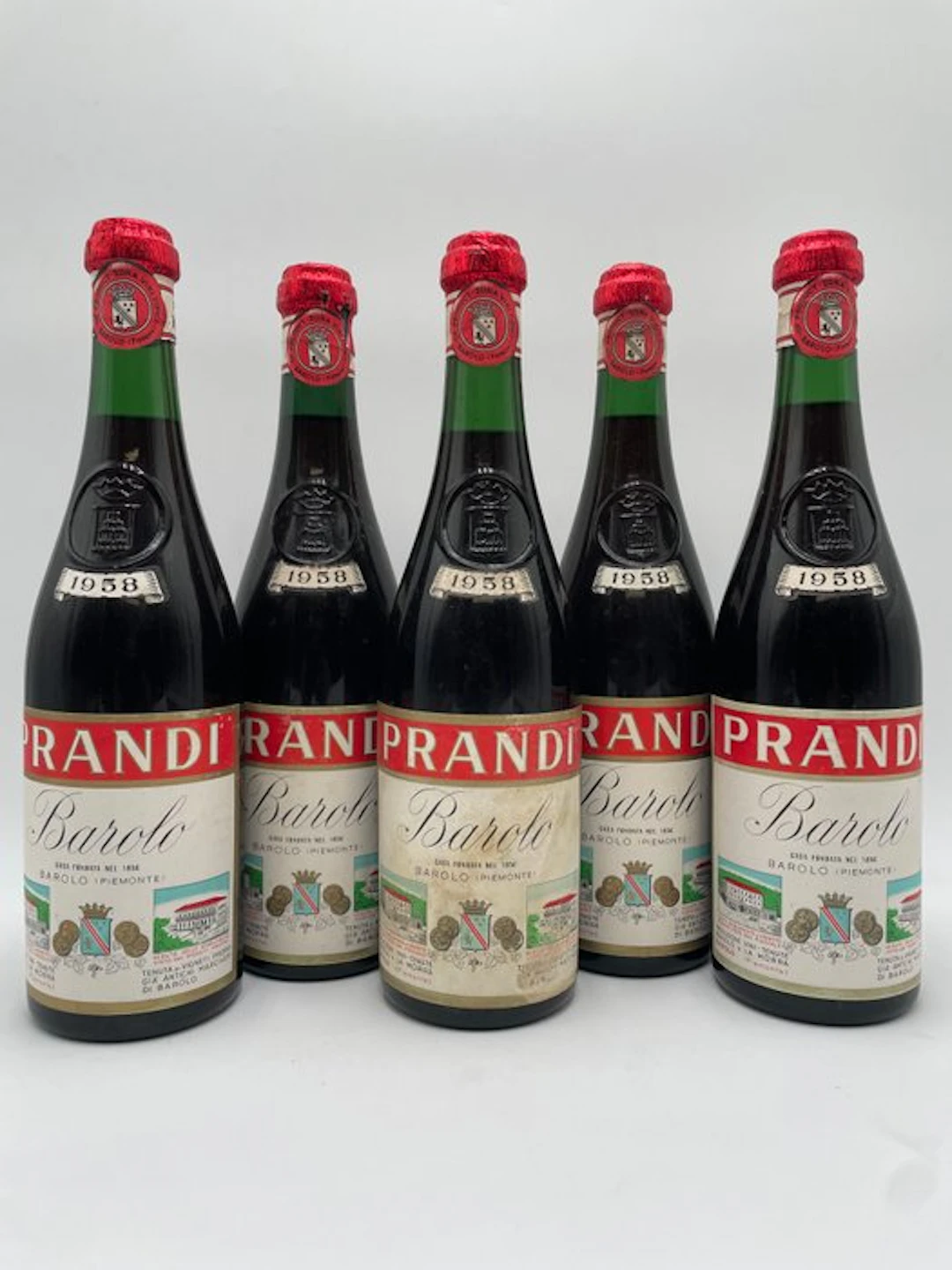 1958 Prandi Barolo - Barolo - 5 Bottles (0.72L)