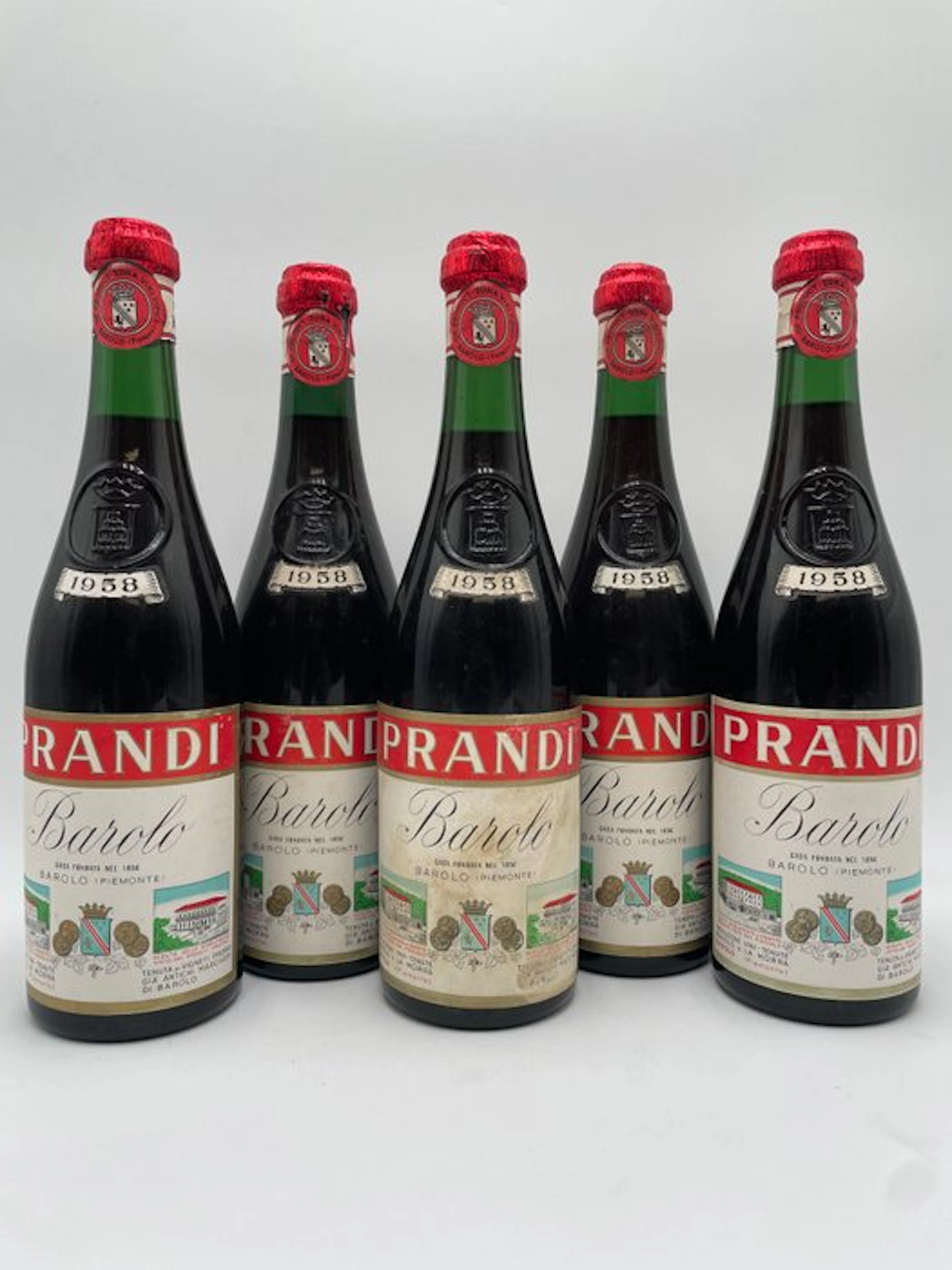 1958 Prandi Barolo - Barolo - 5 Bottles (0.72L)