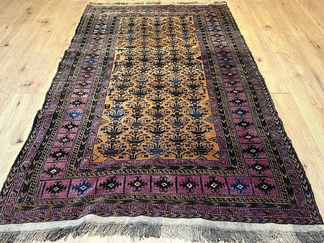 Authentic Afghan Belouch rug - hand-knotted unique piece...