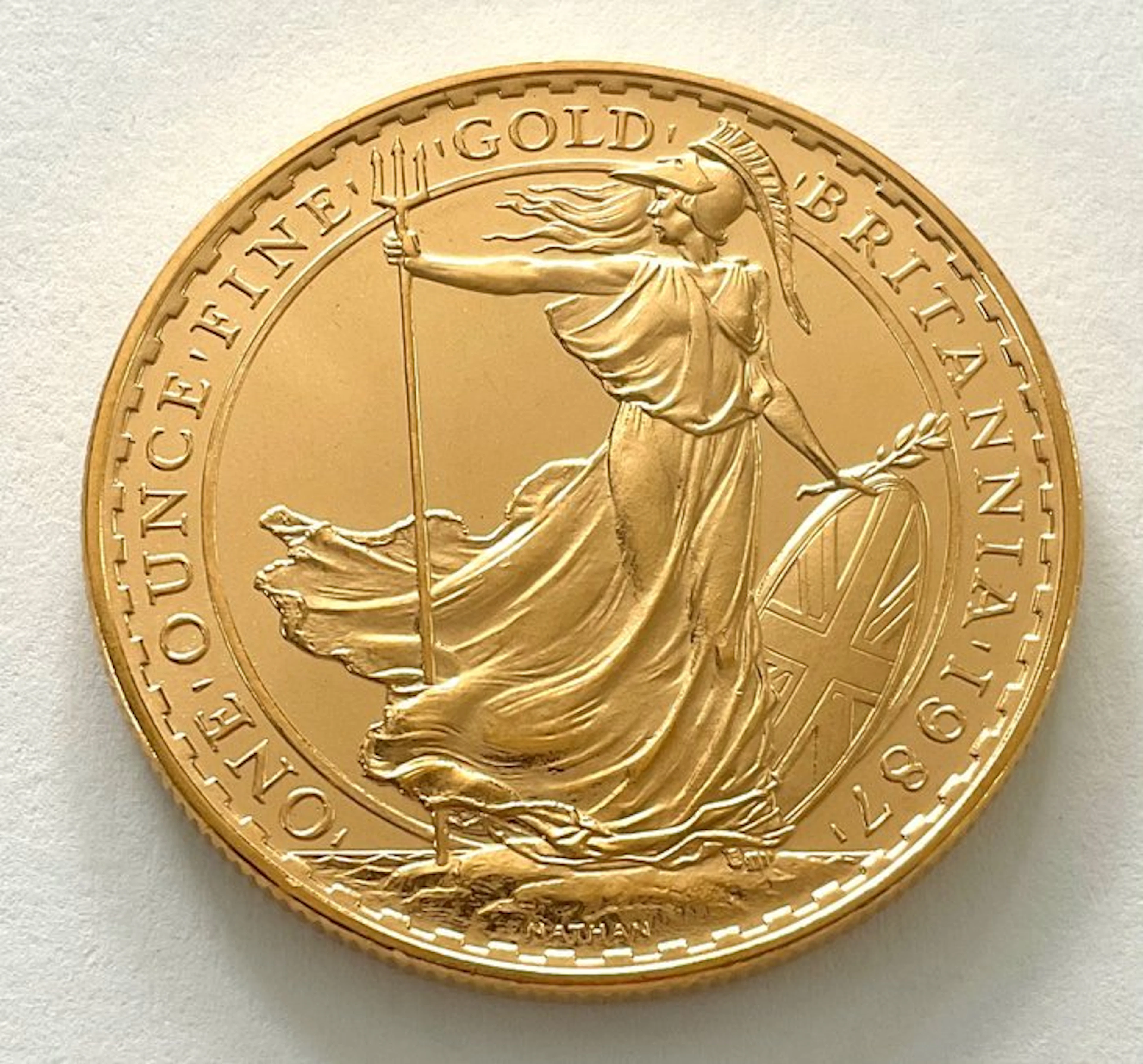 United Kingdom. 100 Pounds 1987 Britannia, 1 Oz (.999)