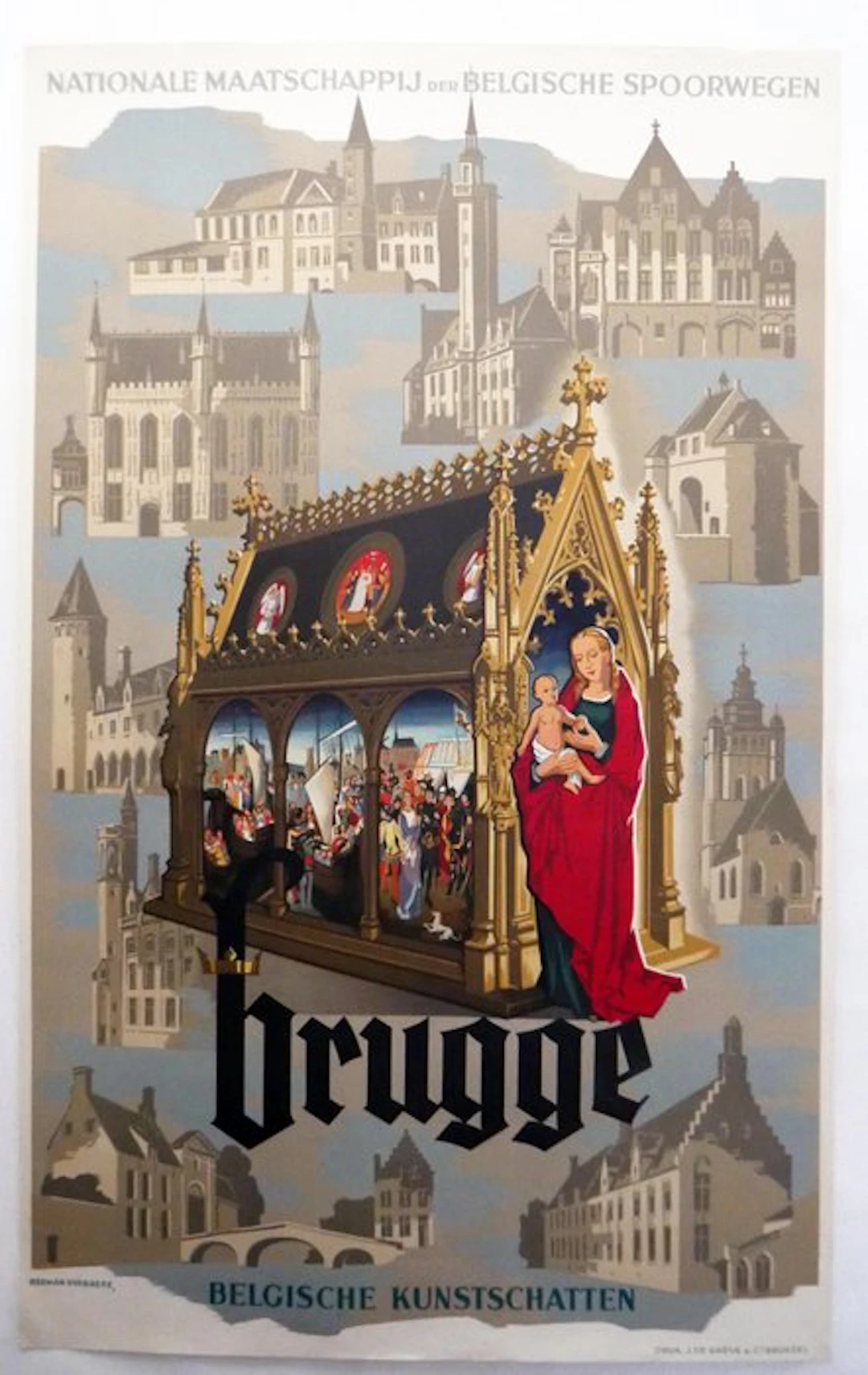 Herman Verbaere - Belgische kunstschatten: Brugge - 1950s
