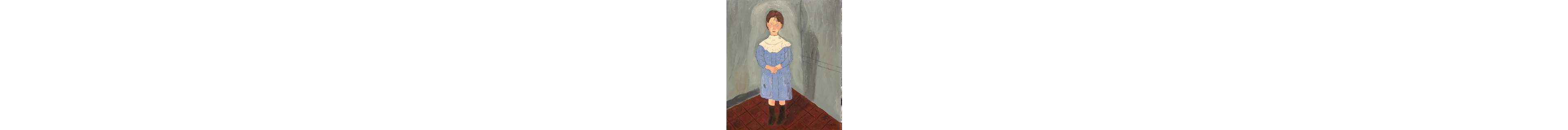 European School (XX) - "Little Girl in Blue" (After Amedeo Modigliani)