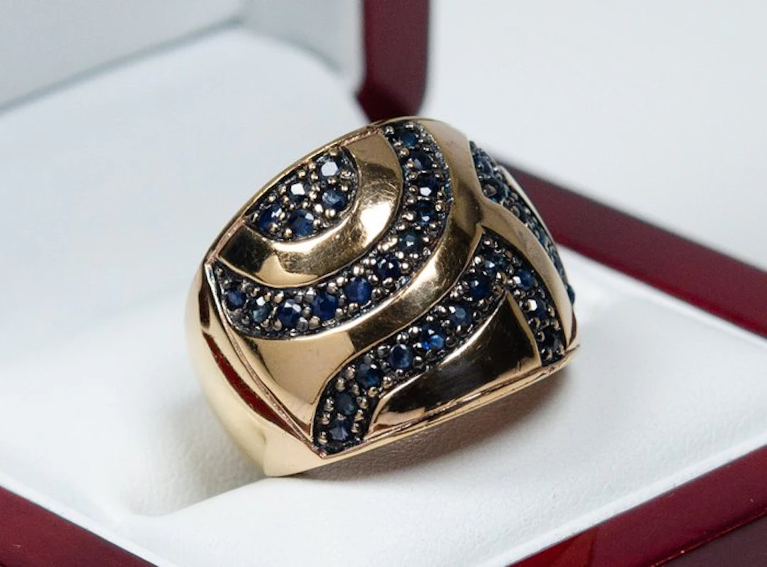 No reserve price - Ring - 925 silver - 1.00 ct sapphire