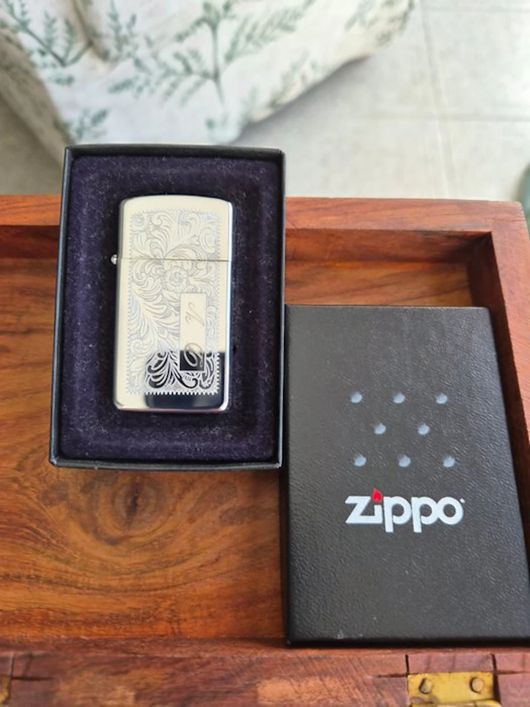 Zippo - Slim Venetian - No reserve price - Pocket lighter - Steel (stainless)