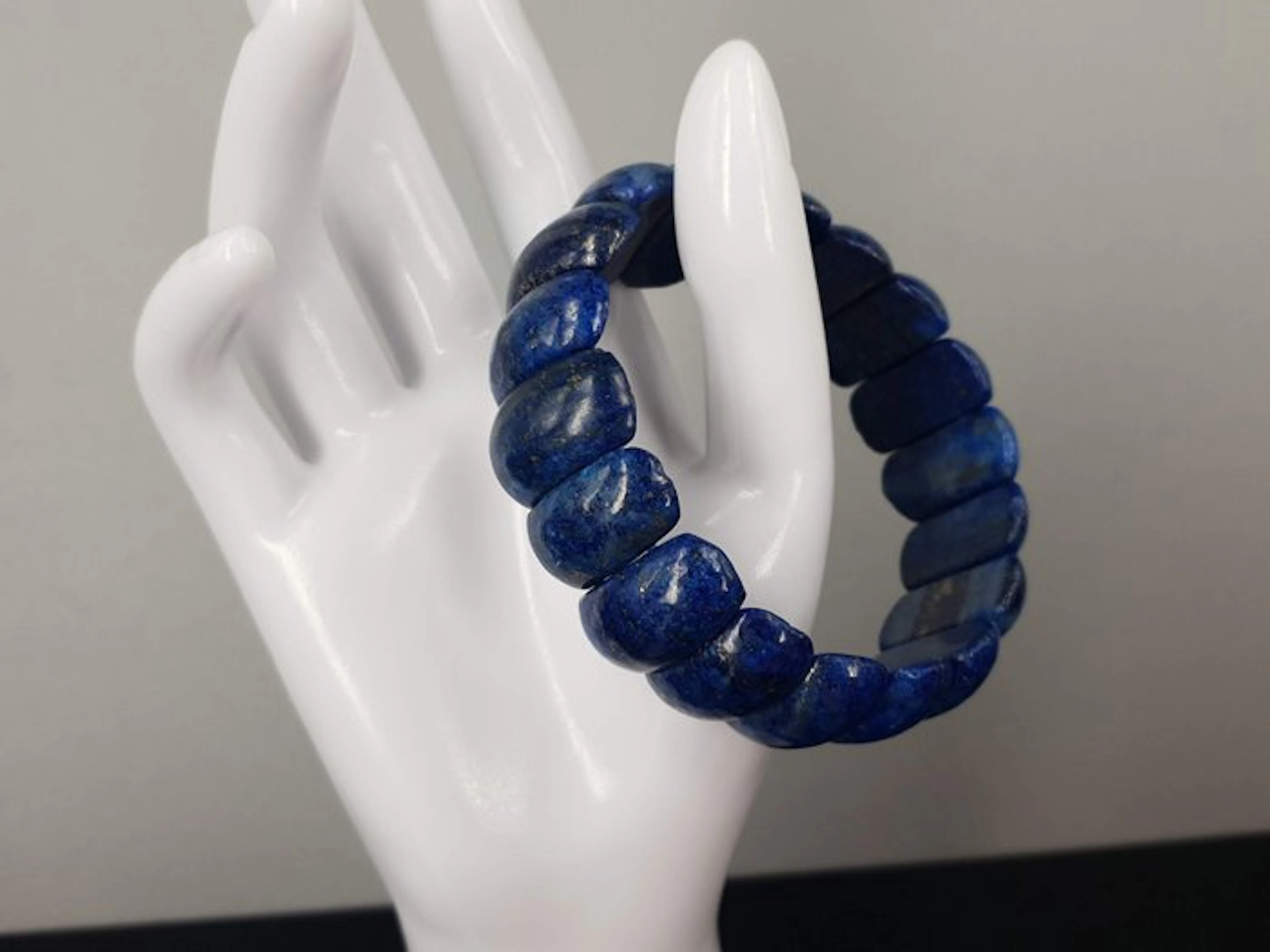 Natural Lapis Lazuli Circuit: 16,5 cm - 17 cm / Free Shipping - Bracelet
