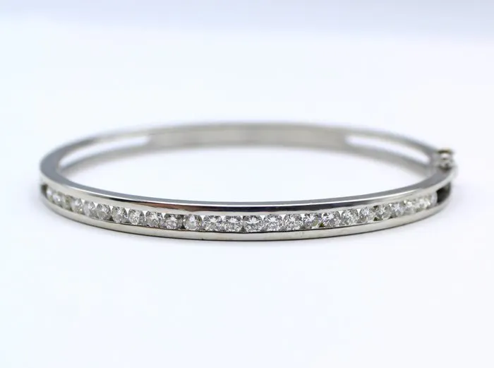 Bracelet - 18 kt. White gold - 1.75ct. tw. Diamond (Natural) - Diamond