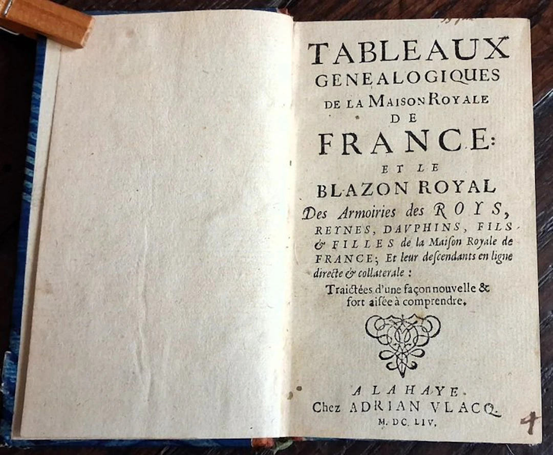 Père Philippe Labbé - Tableaux genealogiques de la Maison...