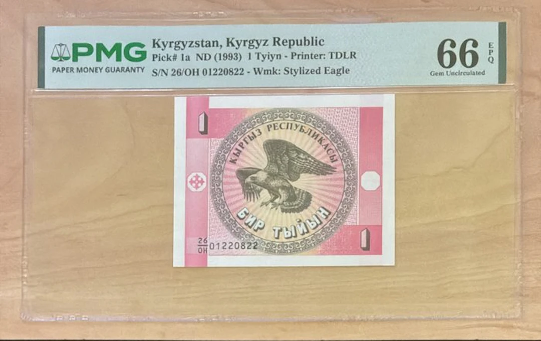 Kyrgyzstan. - 1 Tyiyn - ND (1993) - Pick 1a (No reserve price)