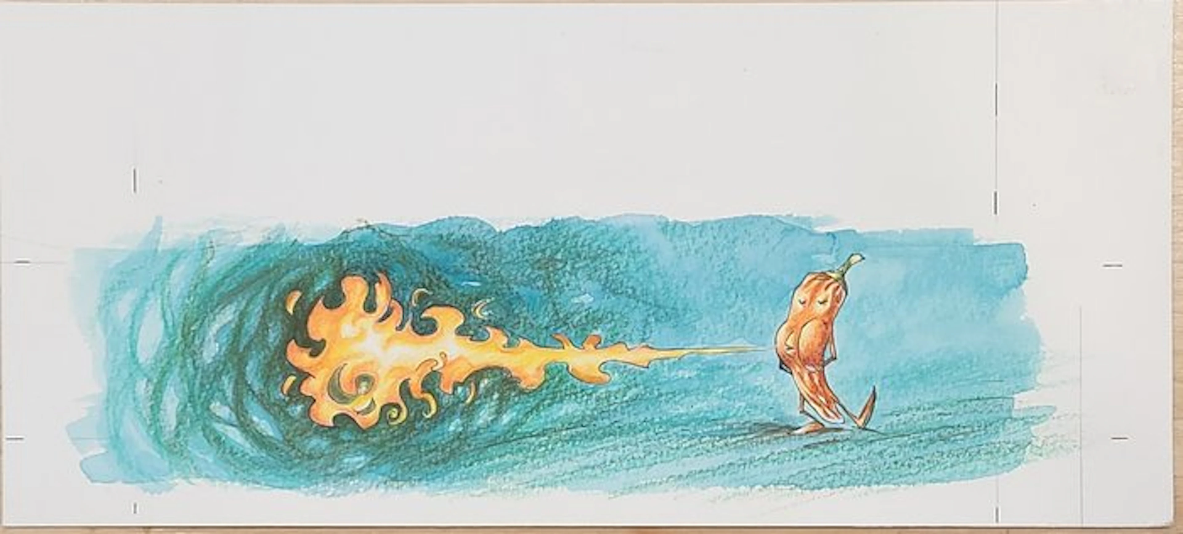Riff Reb's - 1 Original colour drawing - Piment