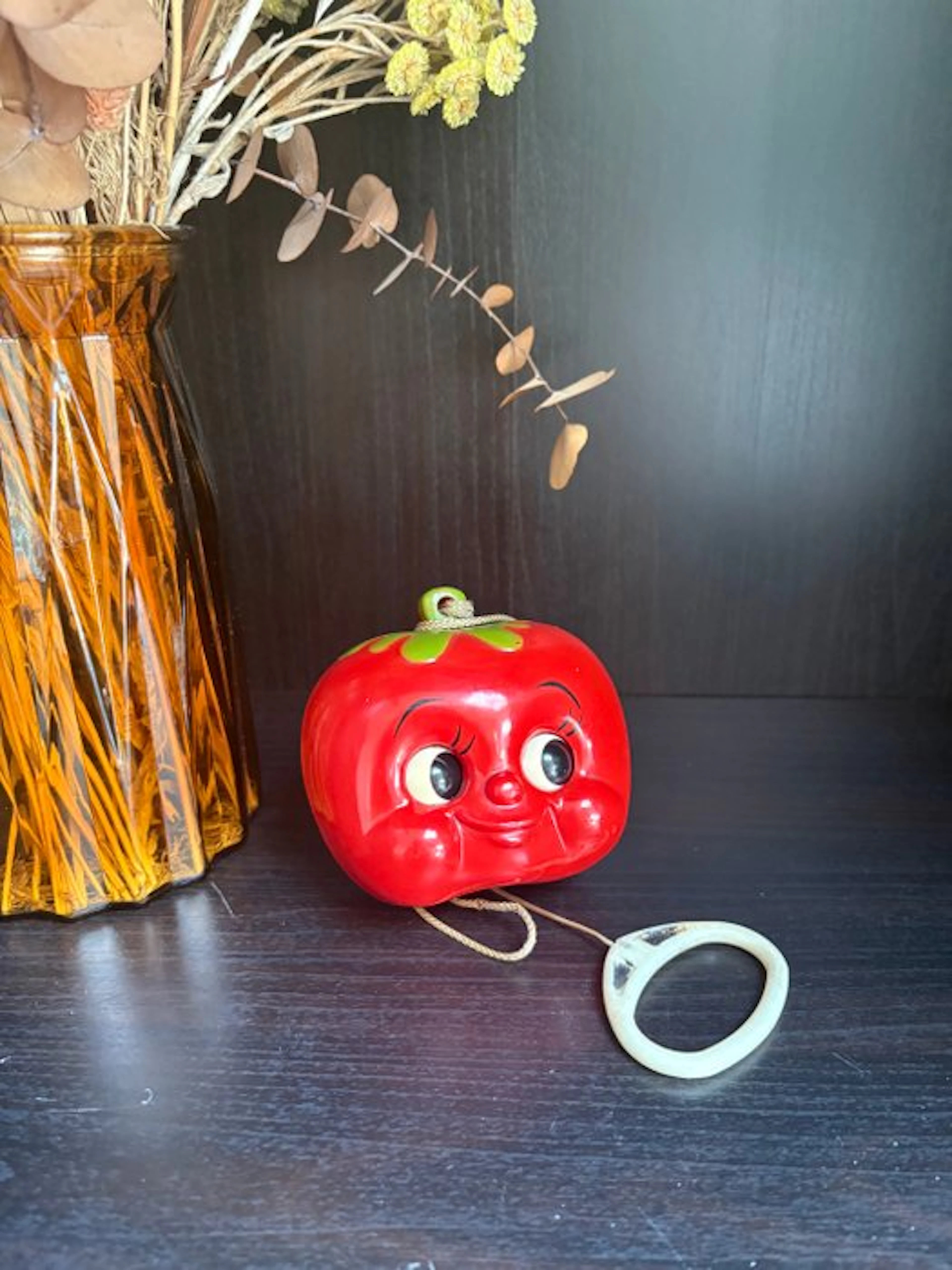 Sankyo - Toy pram Tomato pull toy - Japan