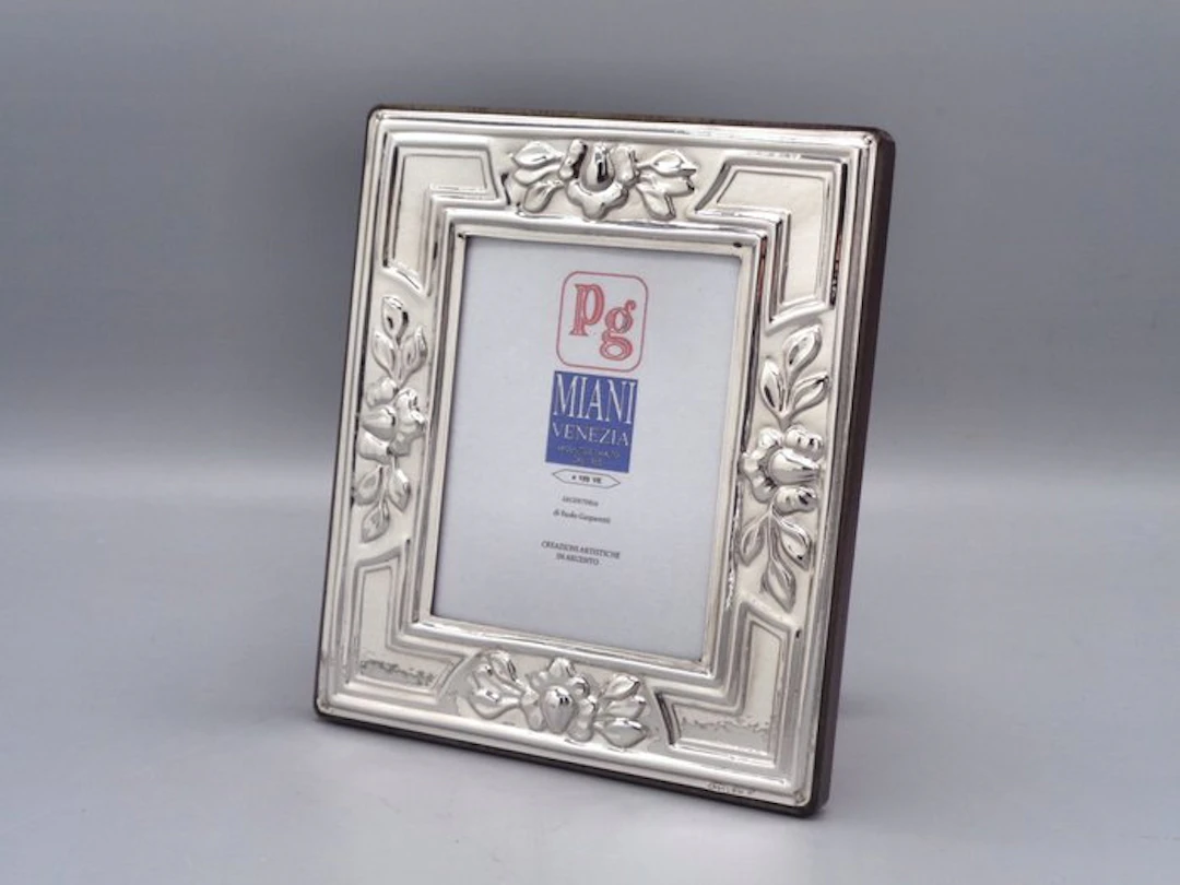PG-Miani Argenteria - Picture frame- buds - .925 silver - 7 by 9