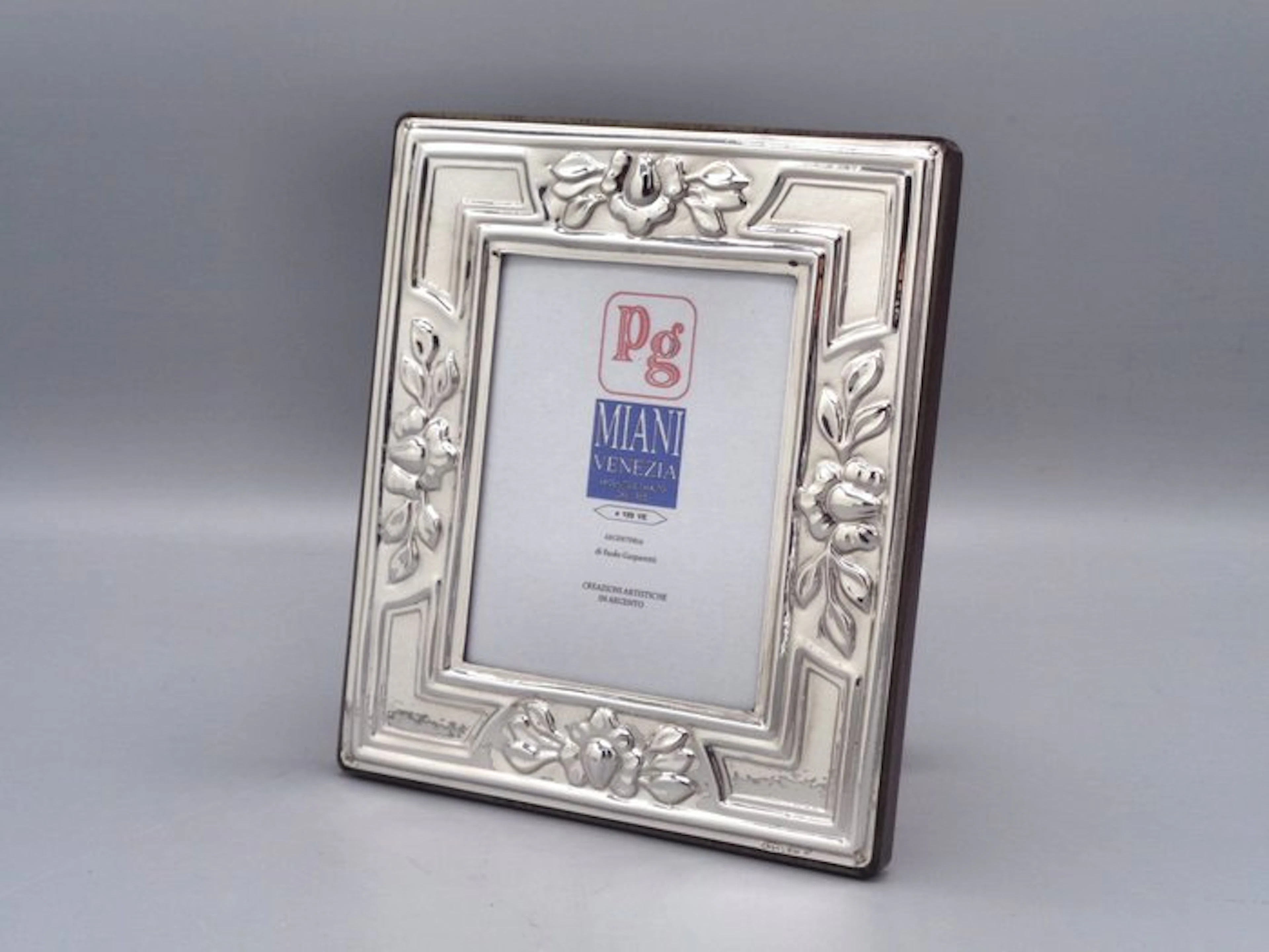 PG-Miani Argenteria - Picture frame- buds - .925 silver - 7 by 9