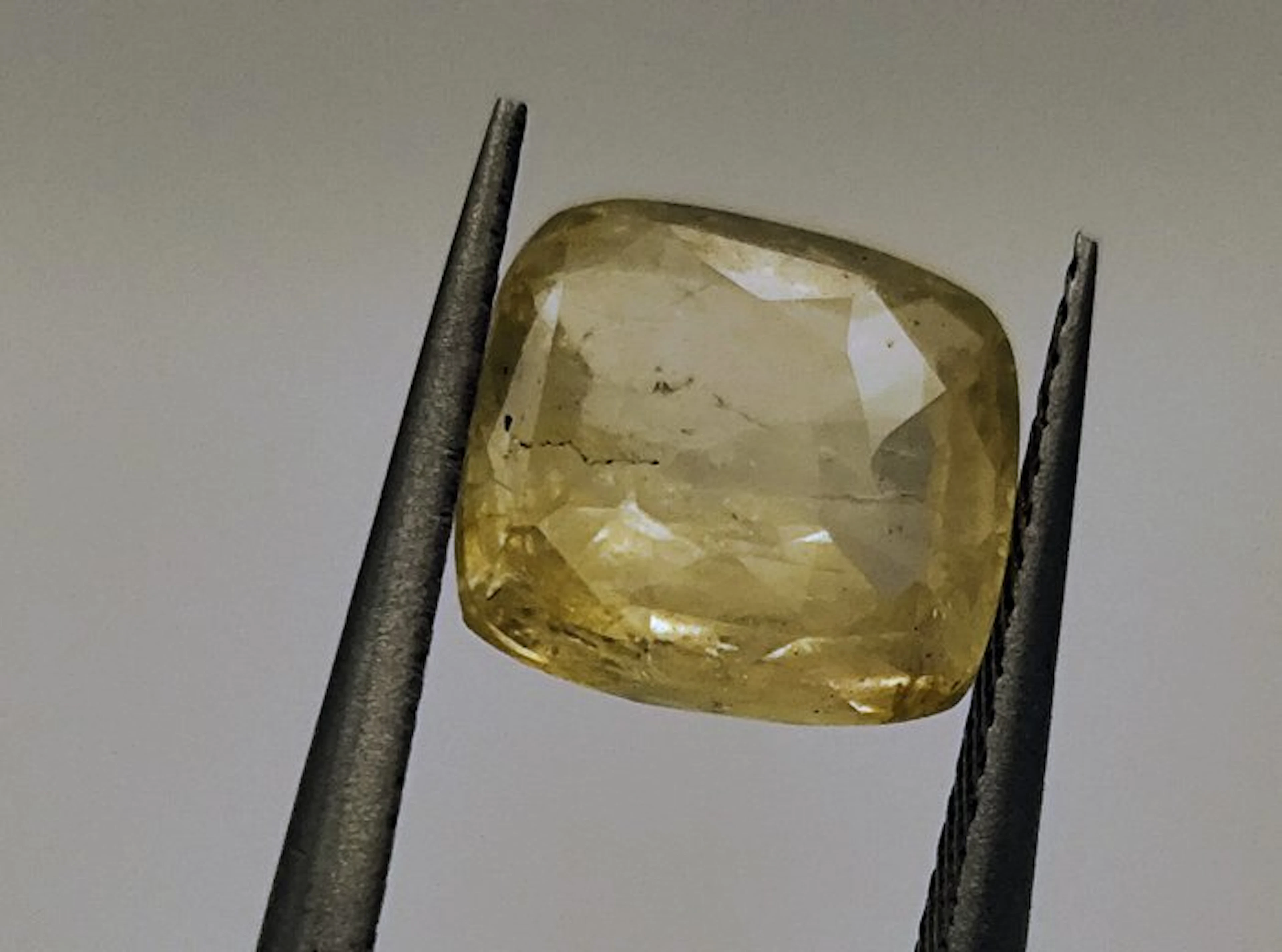 1 pcs Yellow Sapphire - 3.01 ct - Bellerophon Gemlab - Myanmar/Birmania No Heat