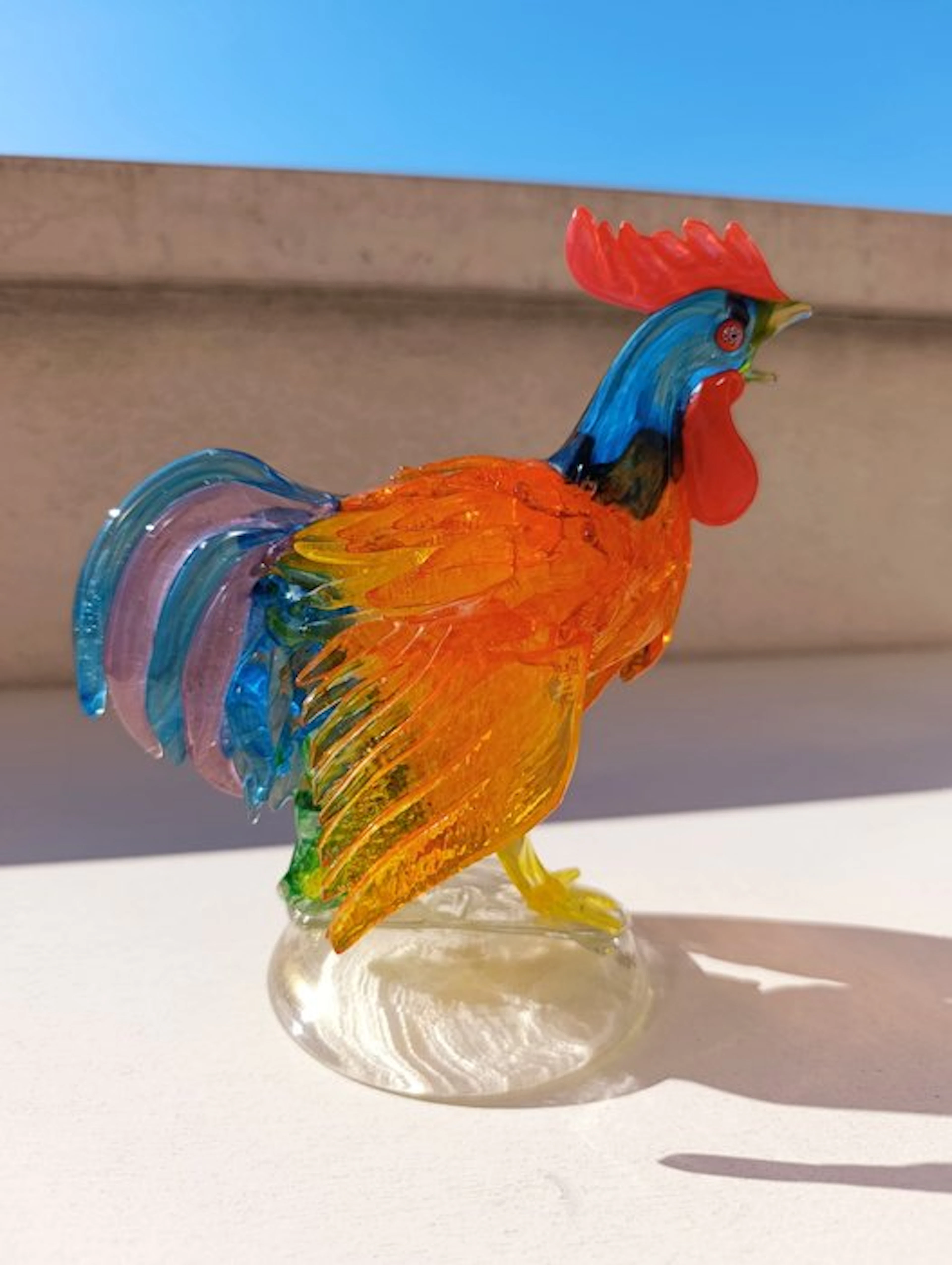 A.Ve.M - Aldo Nason - Vase - Glass - Gallo series Piumati Nason