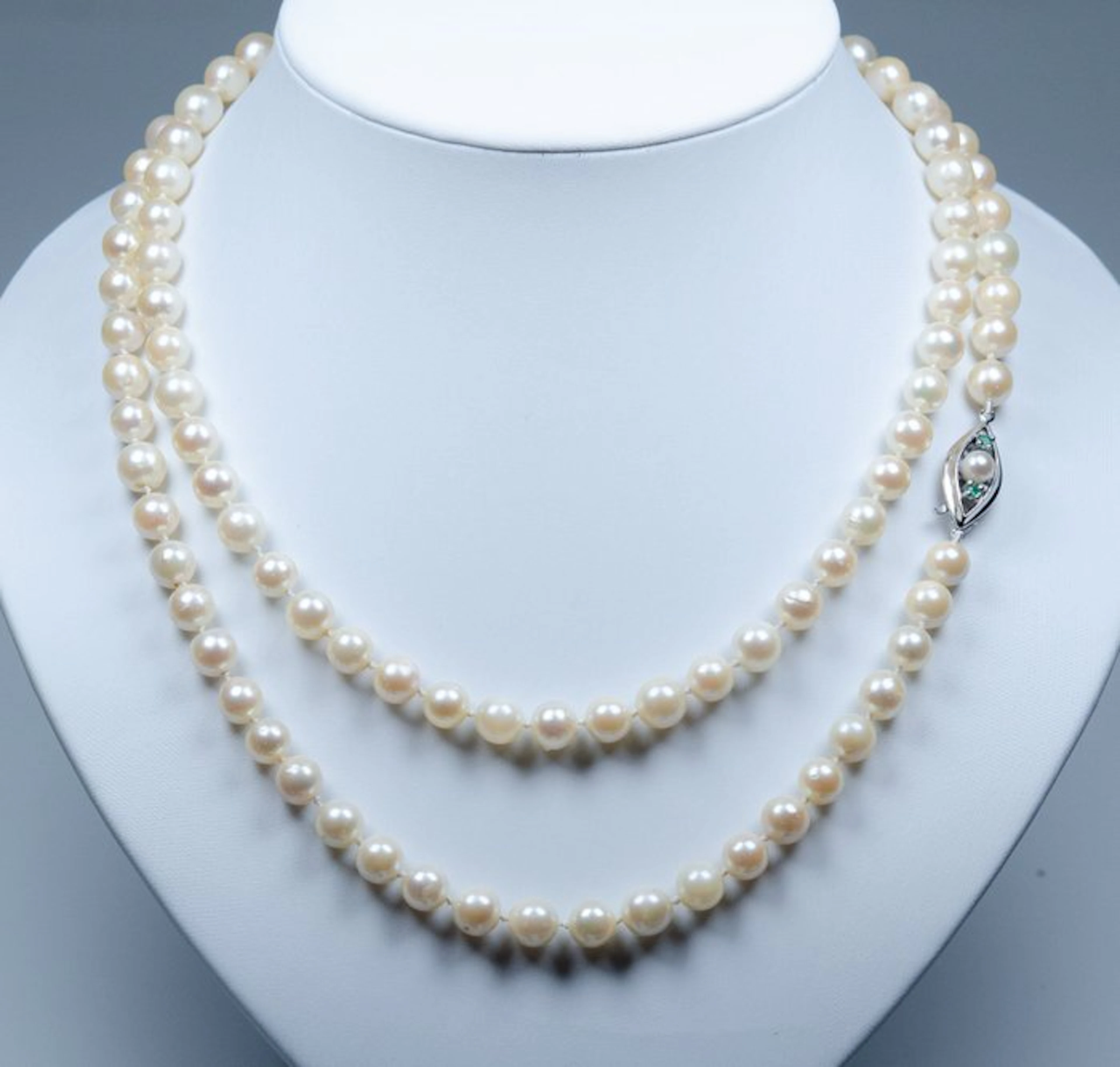 No reserve price - Necklace - 925 silver - Ø 7-7.5 mm...