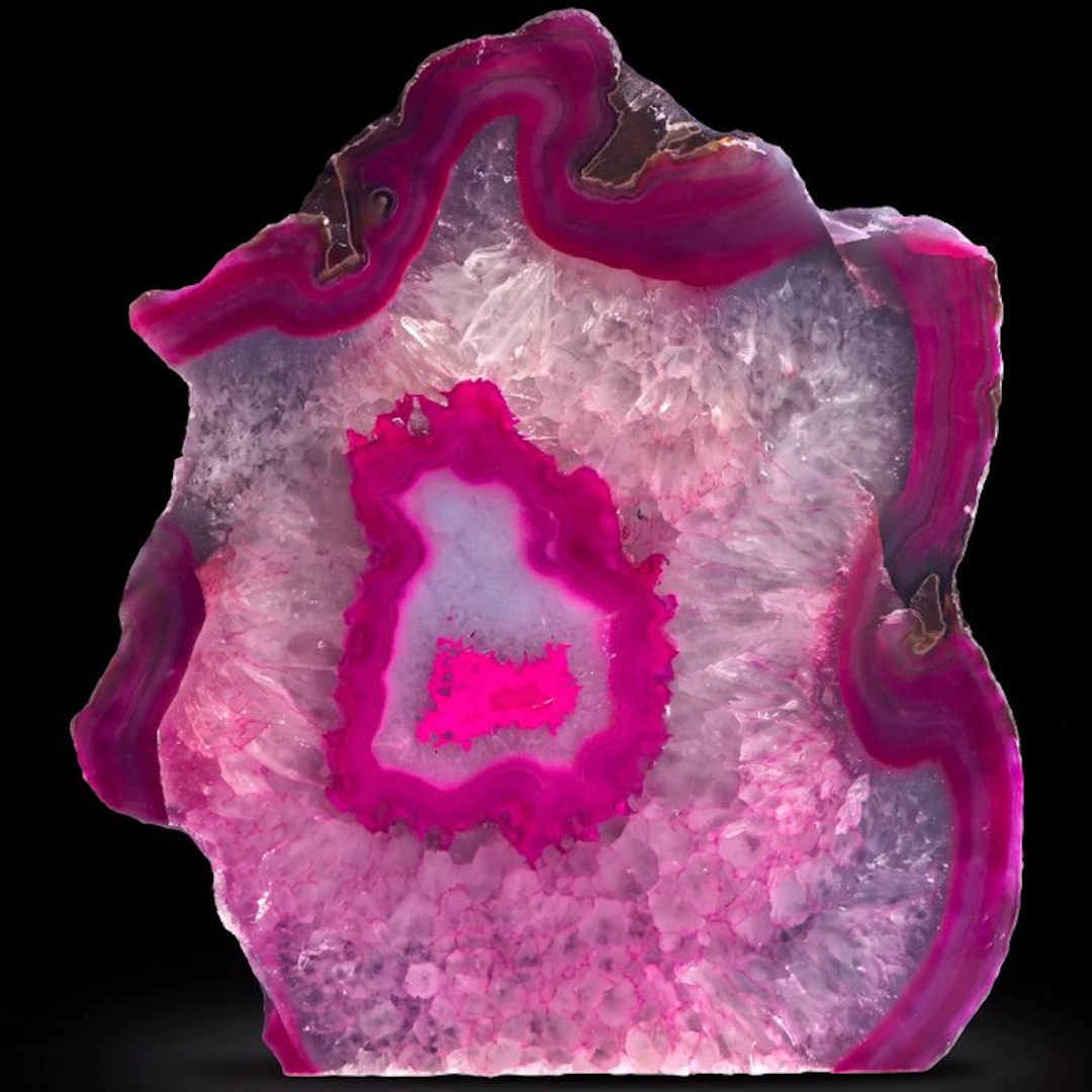 XL Pink Agate - 26x23x8 cm - Geode- 3.9 kg
