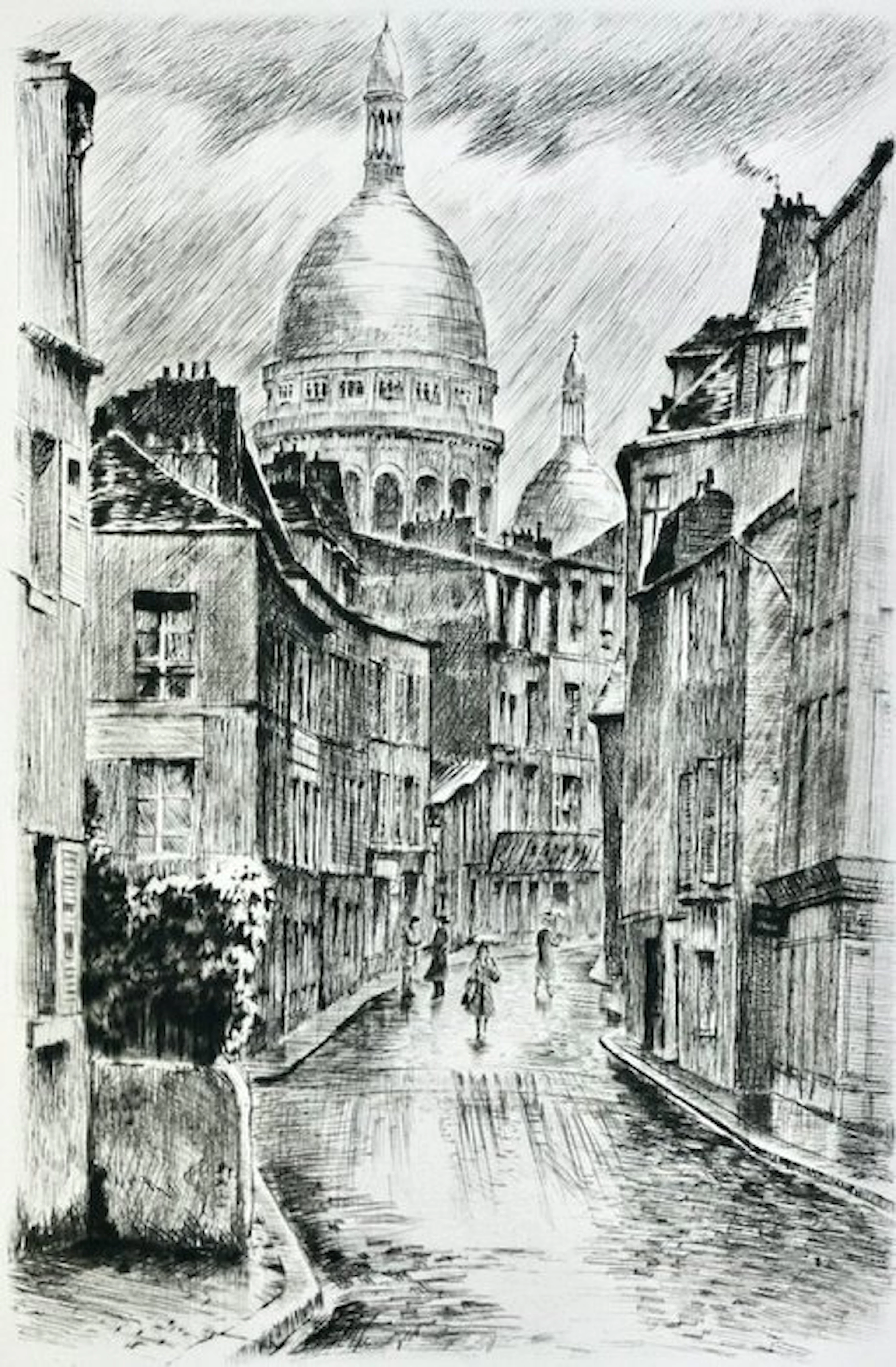 André WARNOD / Charles SAMSON - Images de Montmartre [12 pointes sèches] - 1