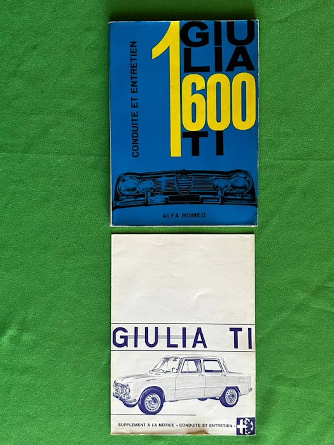 Manual - Alfa Romeo - Giulia 1600 TI + Supplement - 1963