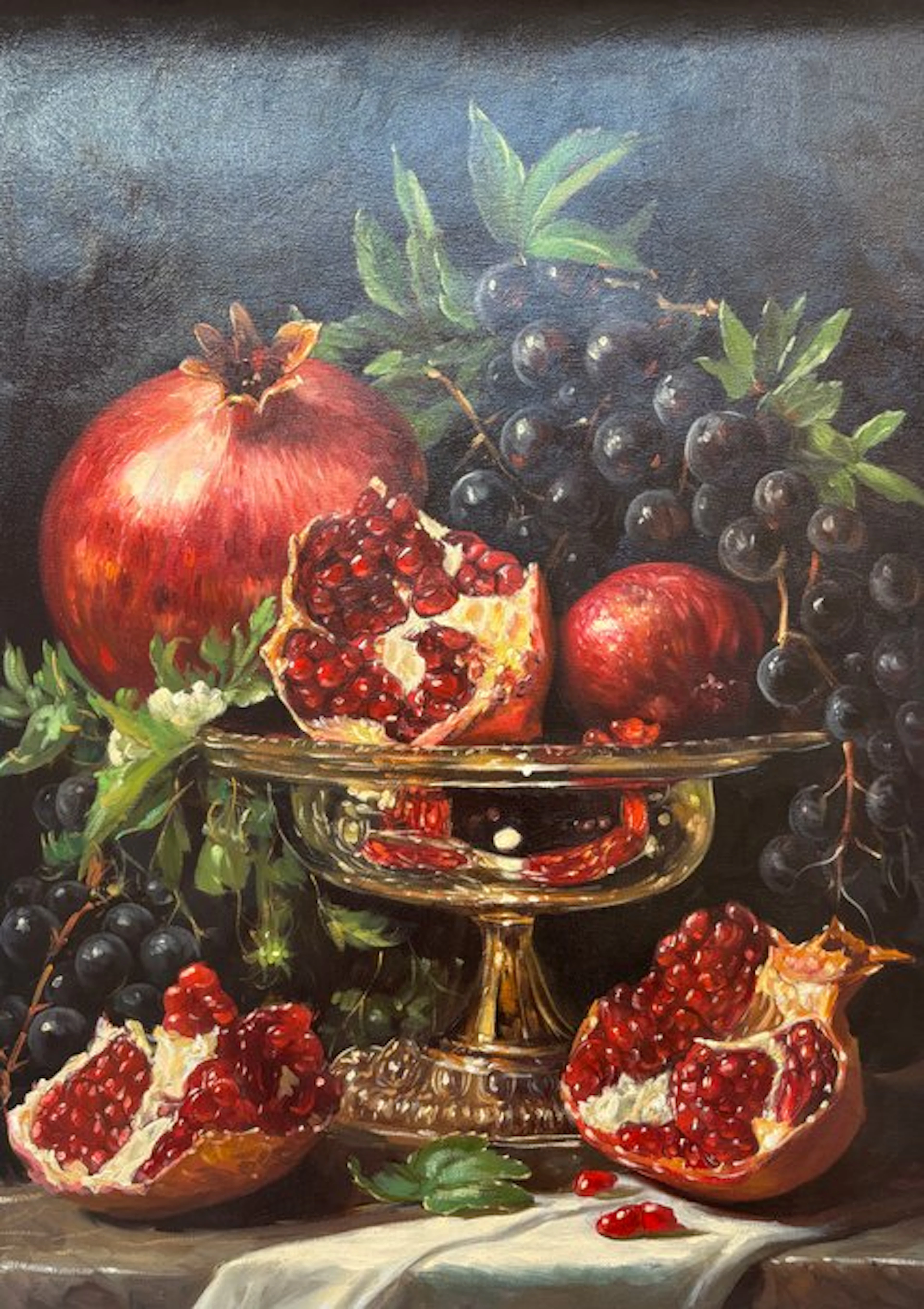 Alessandro Della Rocca (XXI) - Vanitas con frutti rossi