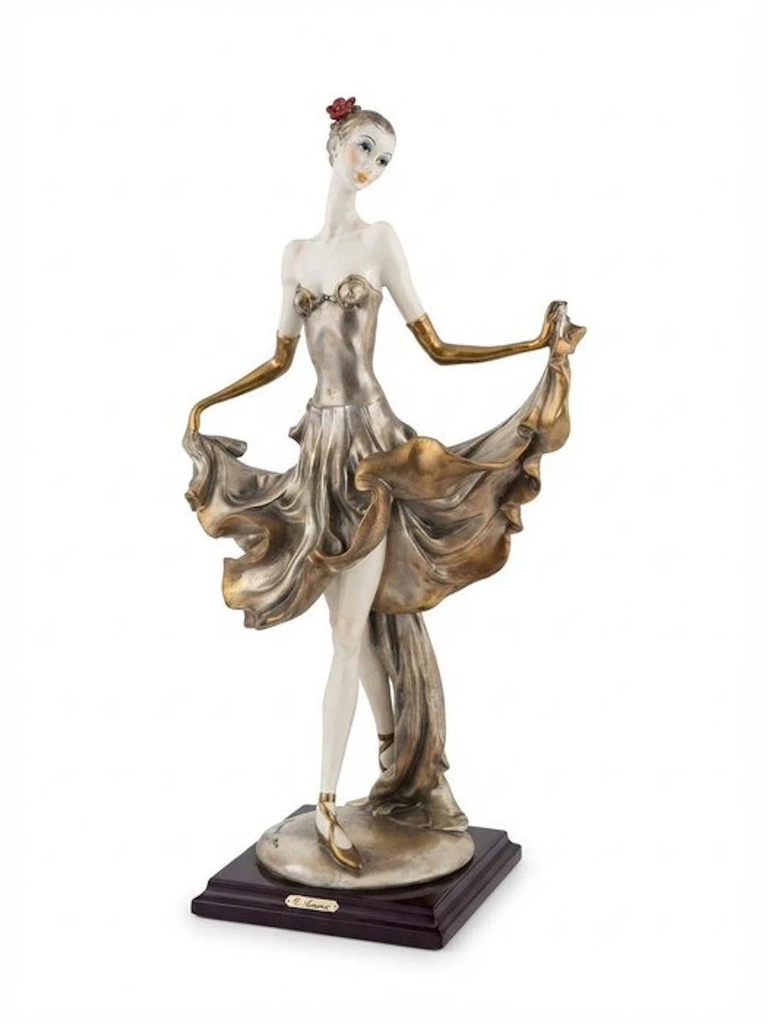 G. Armani - Figure - Ballerina dipinta a mano - Biscuit porcelain