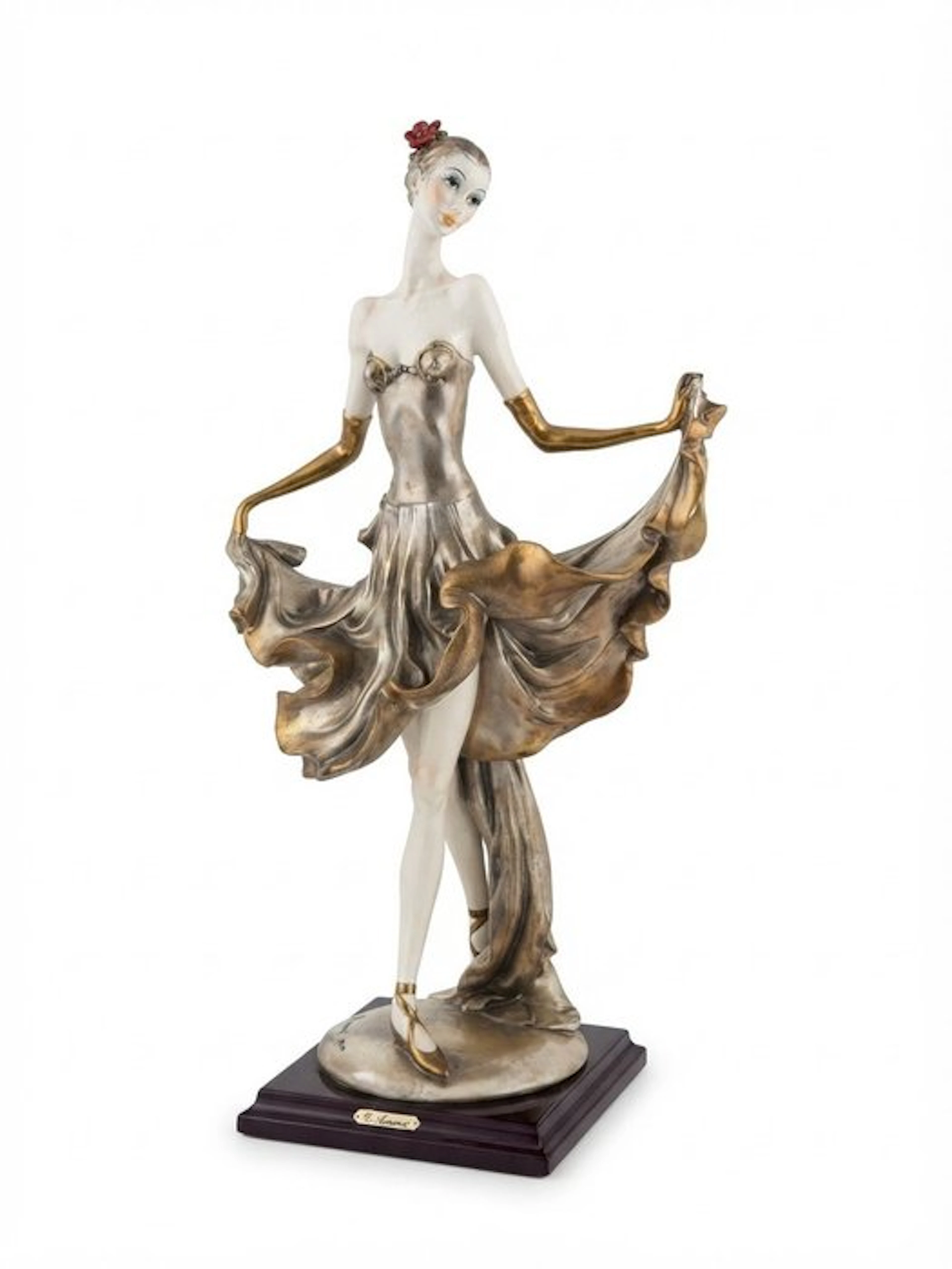 G. Armani - Figure - Ballerina dipinta a mano - Biscuit porcelain