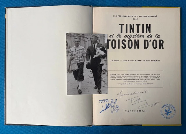 Tintin et le mystère de la toison d'or + dédicace JP Talbot - 1 Album