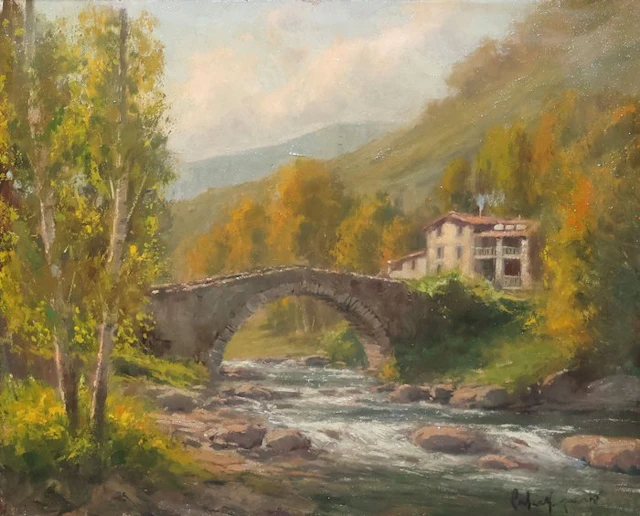 Francisco Carbonell Massabé (1928) - Paisaje olotino