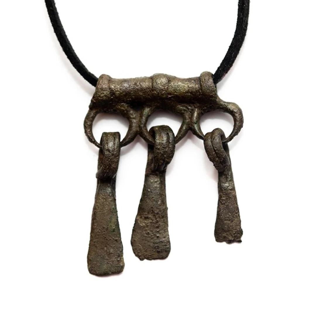 Viking Era Bronze Sorcerer’s Amulet with Duck Feet - 43 mm (No reserve price)