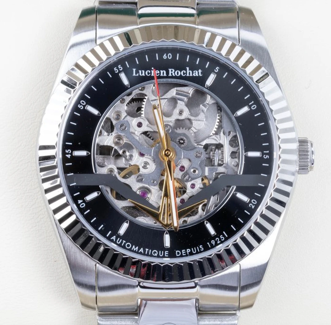 Lucien Rochat - BIENNE - Skeleton - Automatic - Black...