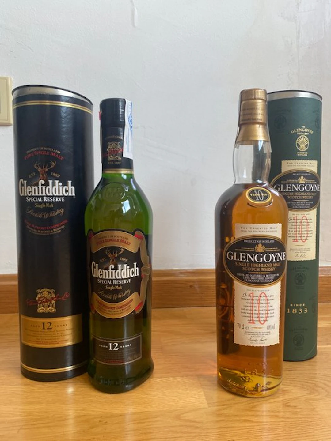 Glenfiddich 12yo + Glengoyne 10yo - 70cl - 2 bottles