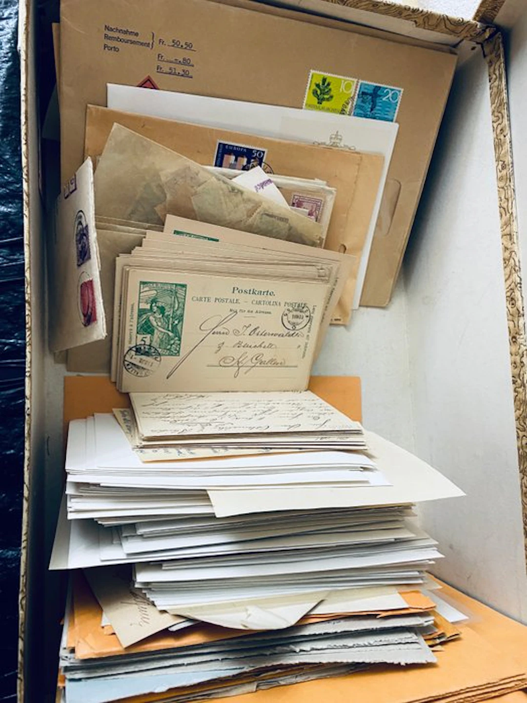 World - Box Covers / Postcards, including Switzerland and the world