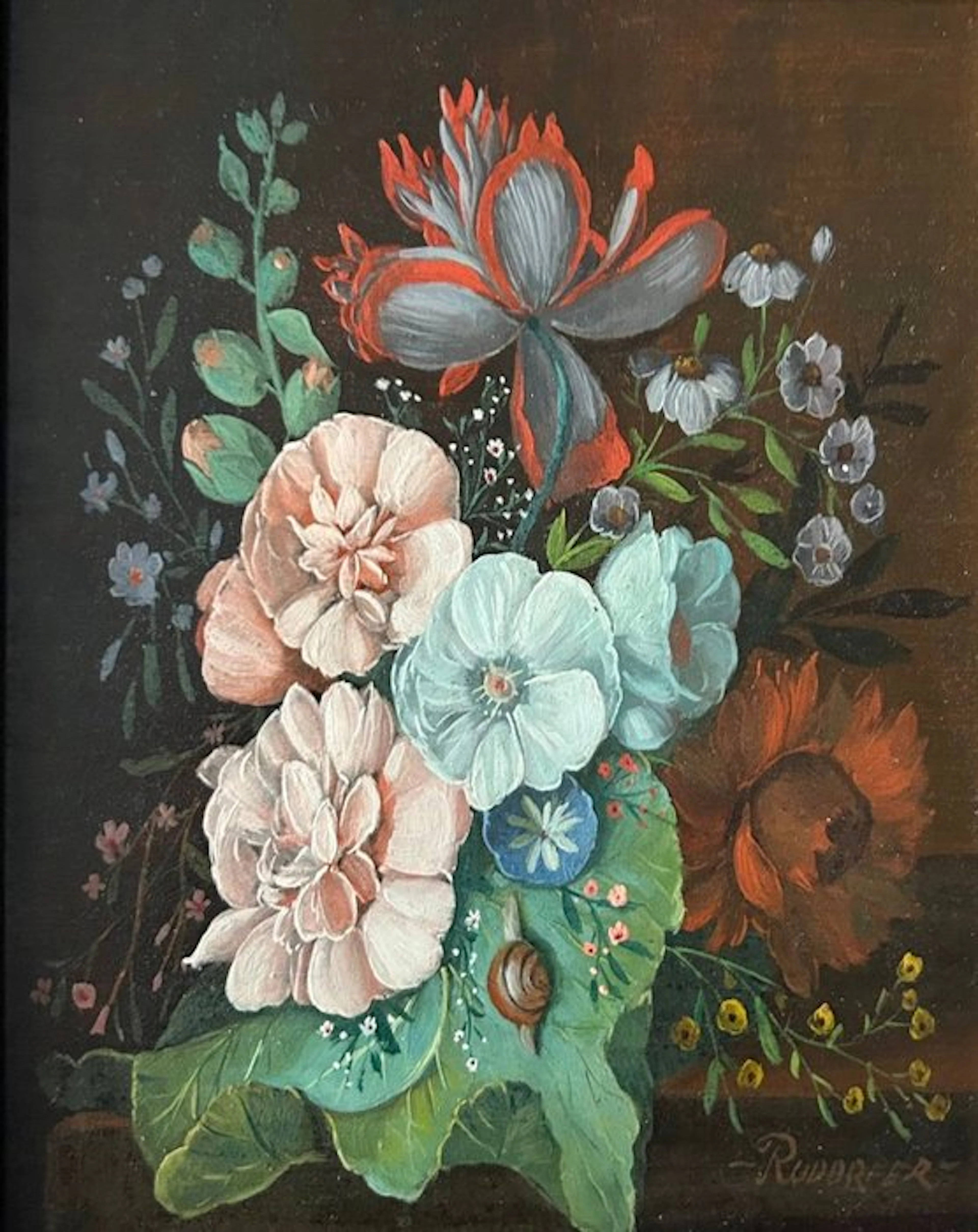 Wenzel Adam Rrudorfer (1935) - Stillleben mit üppigem Blumenstrauß