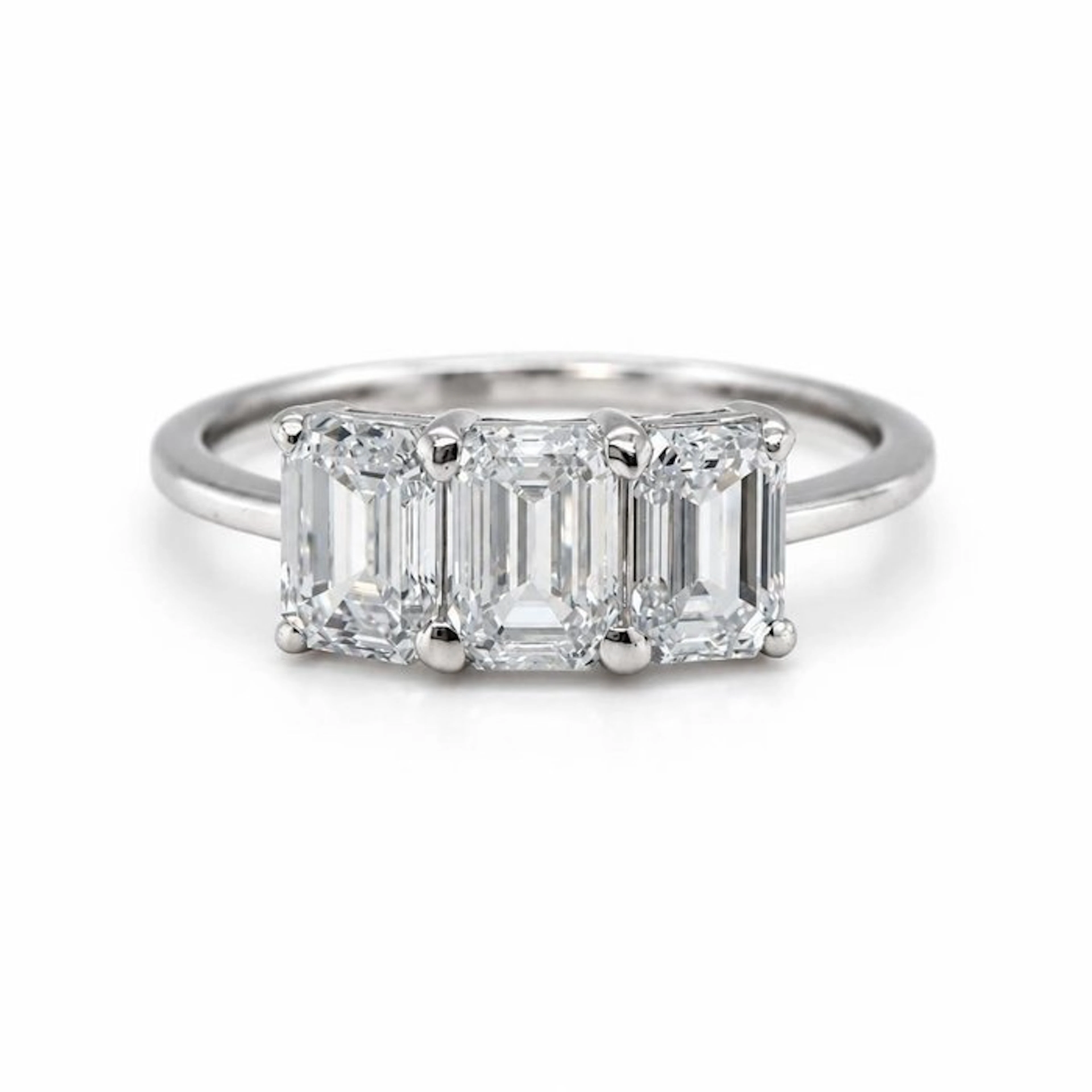 No reserve price - Ring - 14 kt. White gold - 2.28ct. tw. Diamond (Lab-grown)