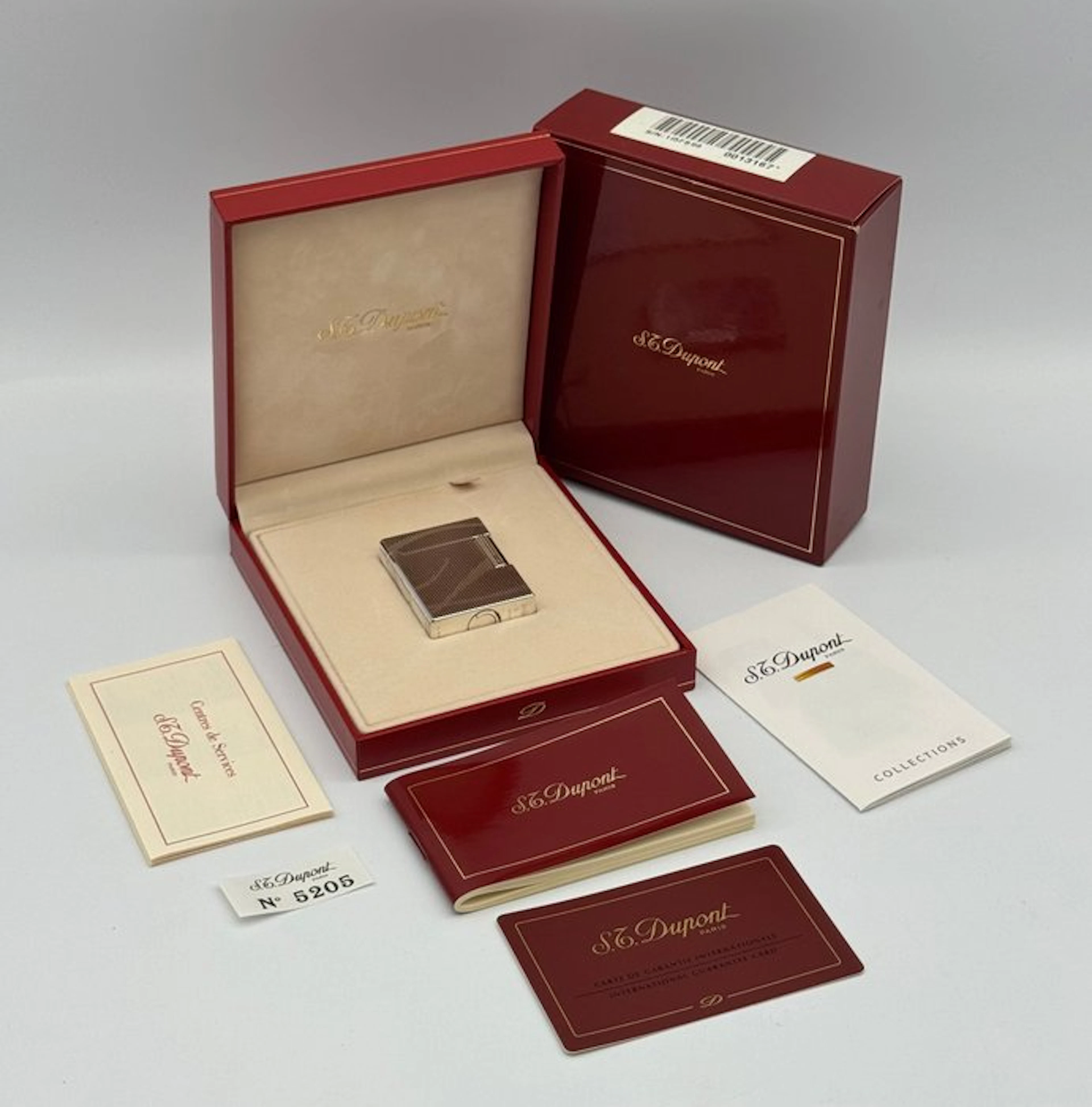 S.T. Dupont - L1 BR Small - Ligne Oblique D Grade Silver...