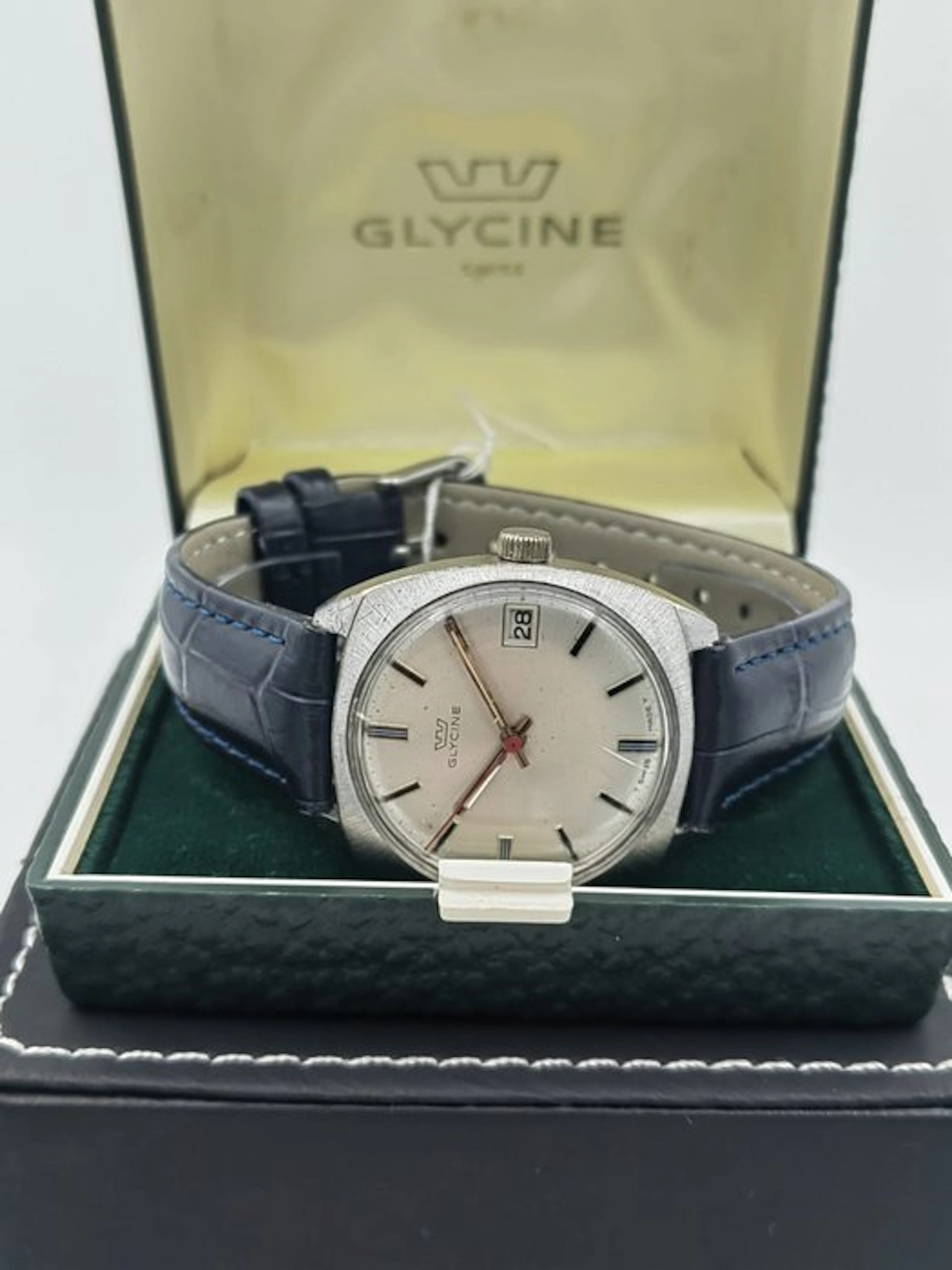 Glycine - Red Second - Cushion Case - No reserve price - Men - 1970-1979