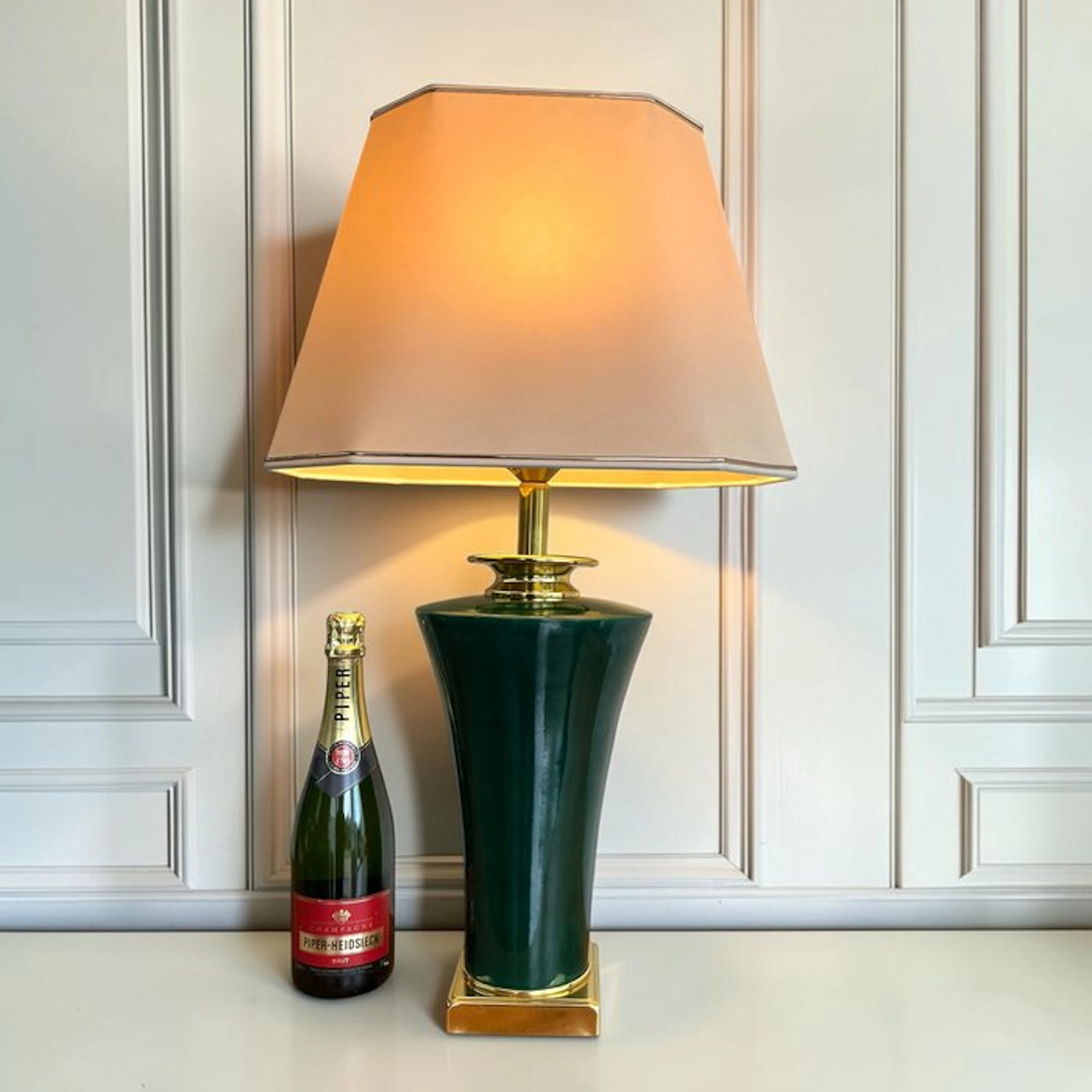 Maison Le Dauphin - Lamp - Exquisite green large French...