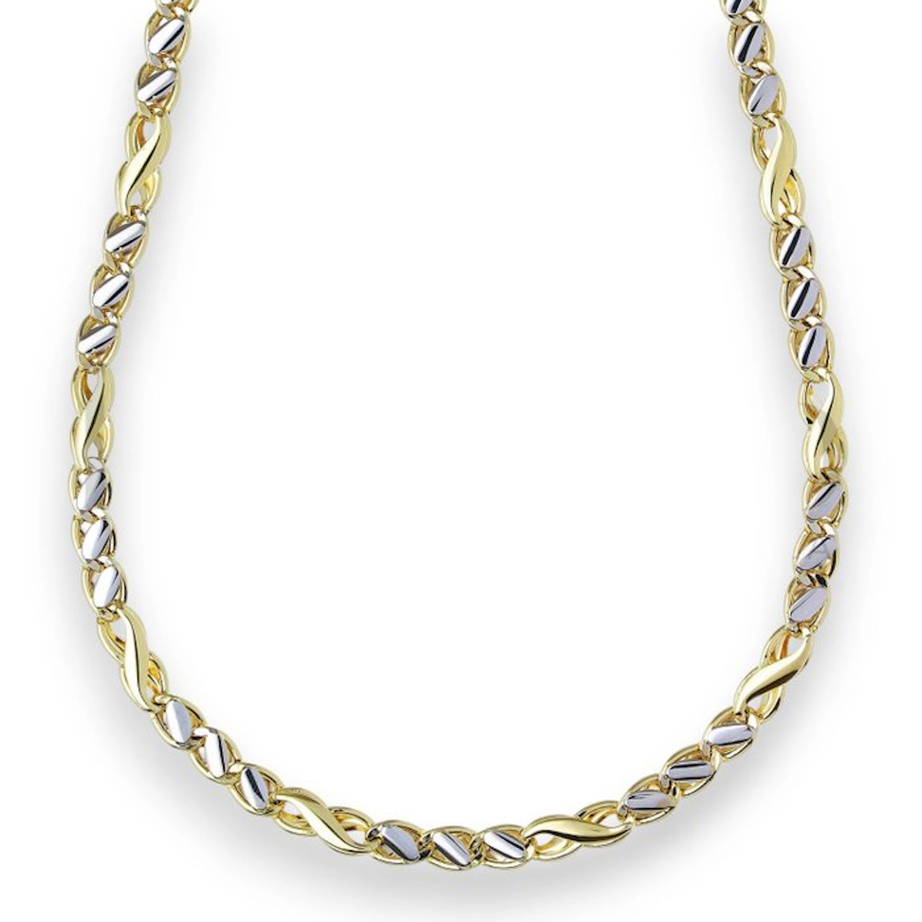 Necklace - 18 kt. Yellow gold, White gold - Necklace 50 cm 18k 12.5 g