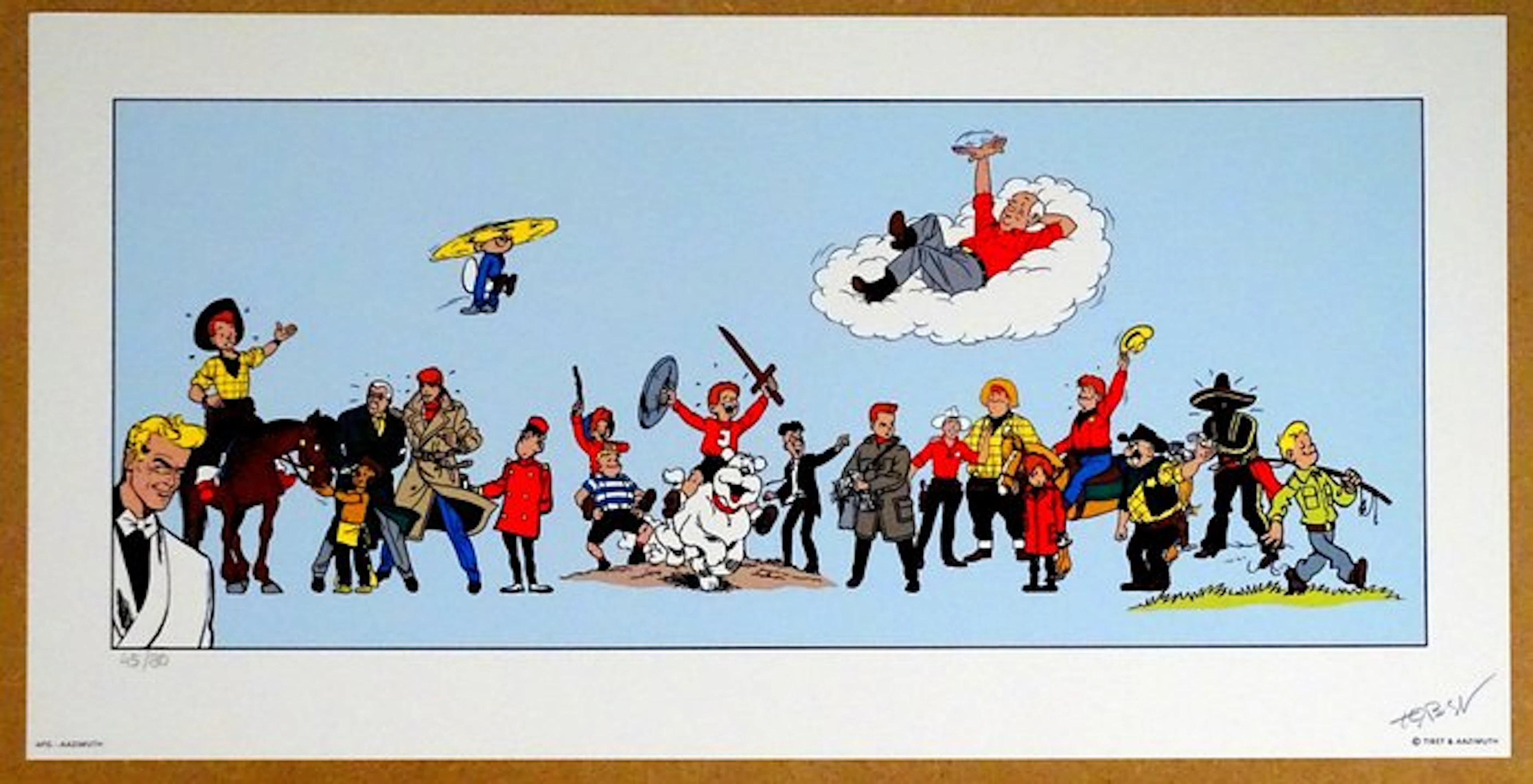 Tibet - 1 Silkscreen - Ric Hochet - Chick Bill et compagnie