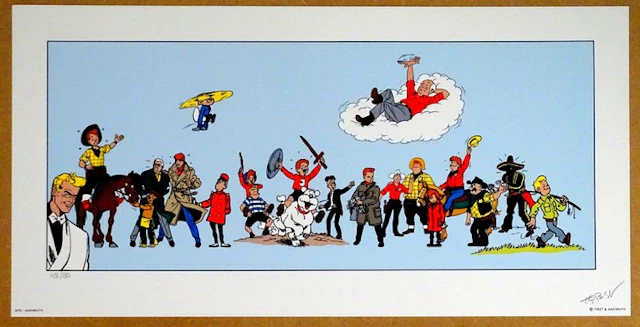 Tibet - 1 Silkscreen - Ric Hochet - Chick Bill et compagnie