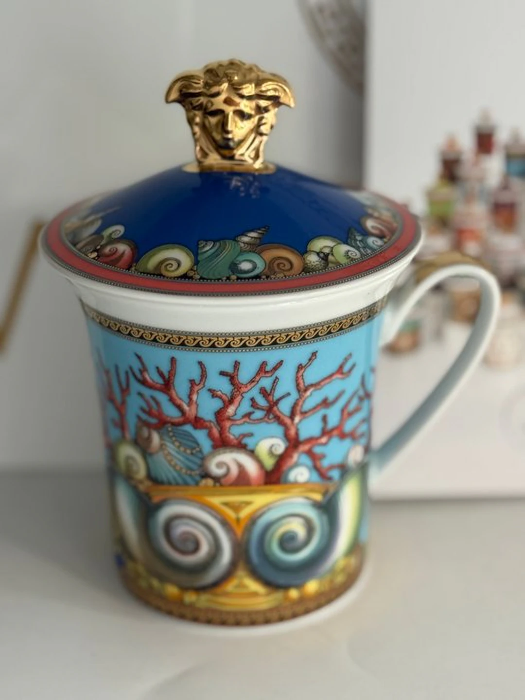 Rosenthal - Versace - Mug - TRESOR DE LA MER Mug with Lid...
