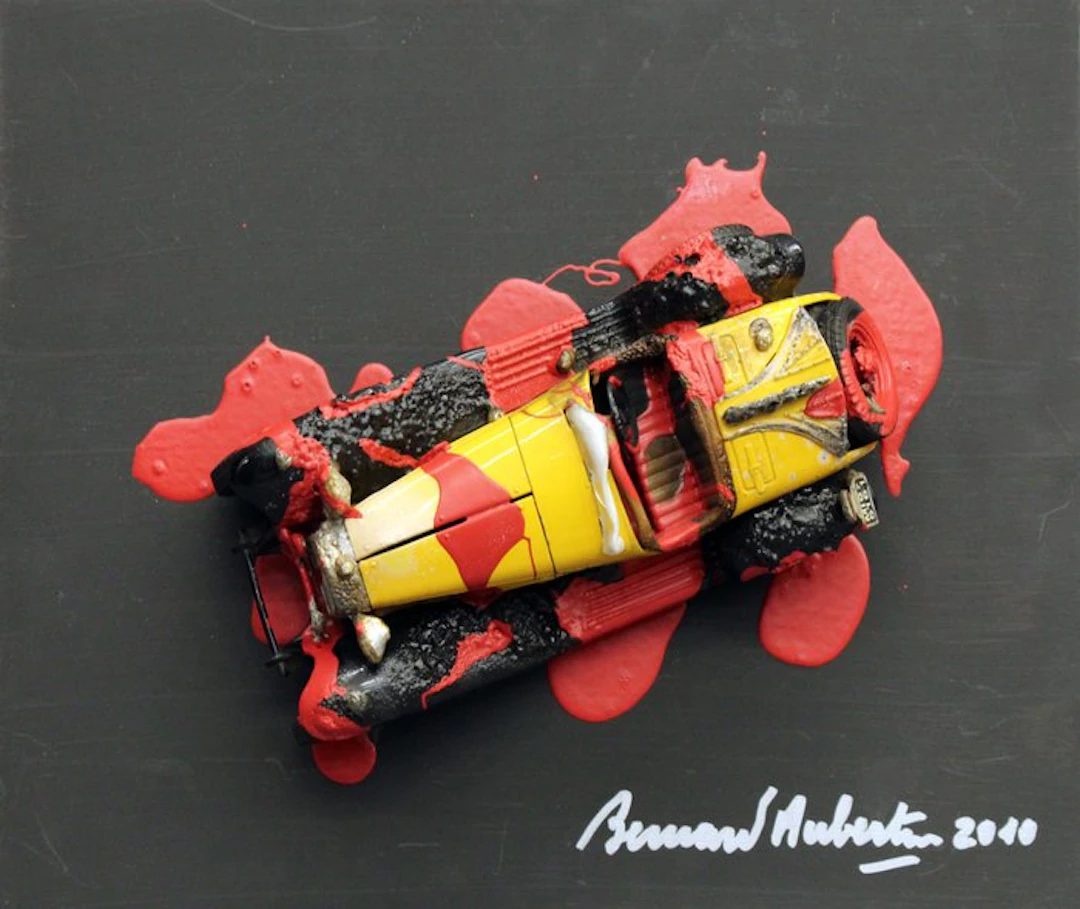 Bernard Aubertin (1934-2015) - Voiture Brulée