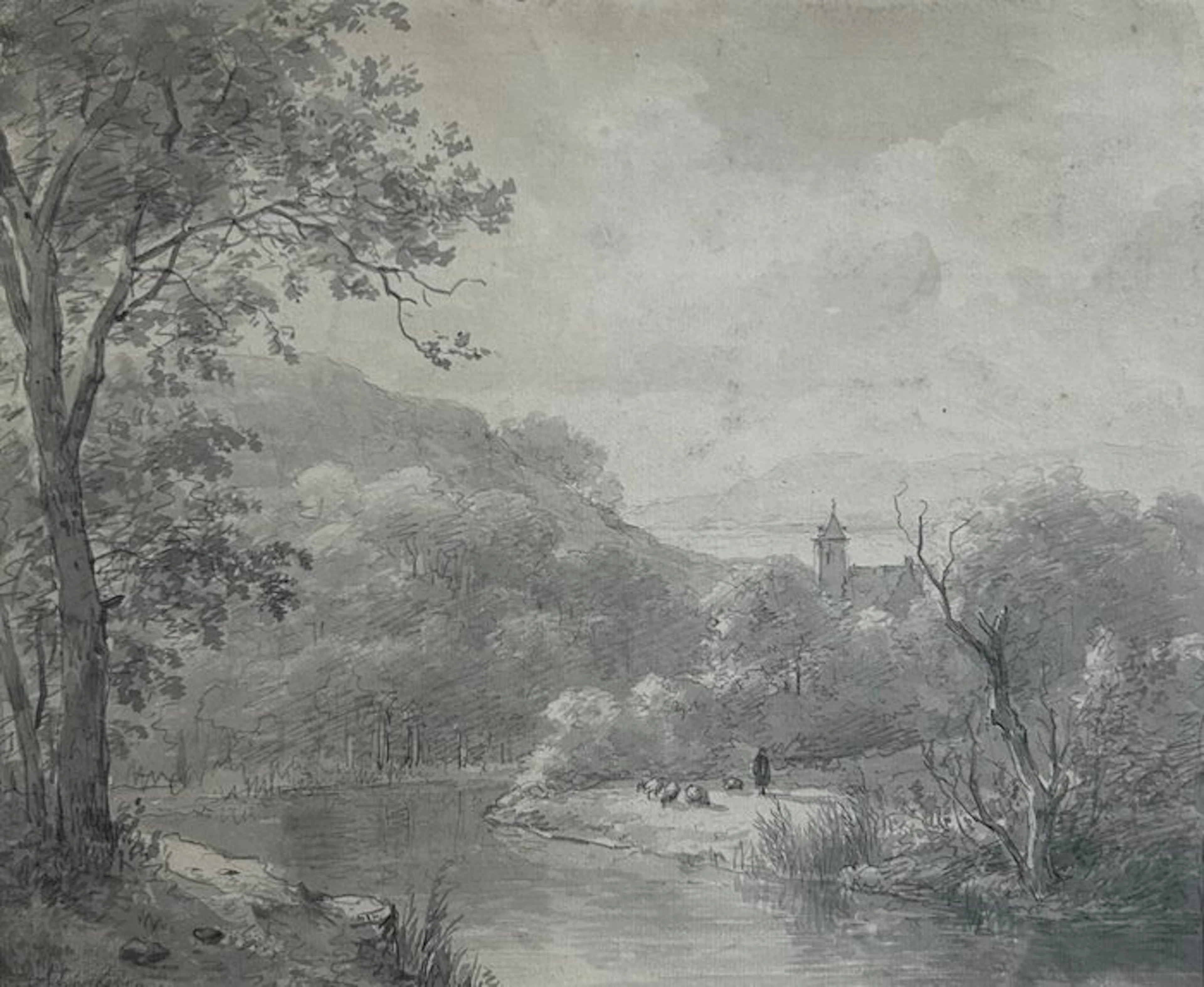 Andreas Schelfhout (1787-1870) - Landschap