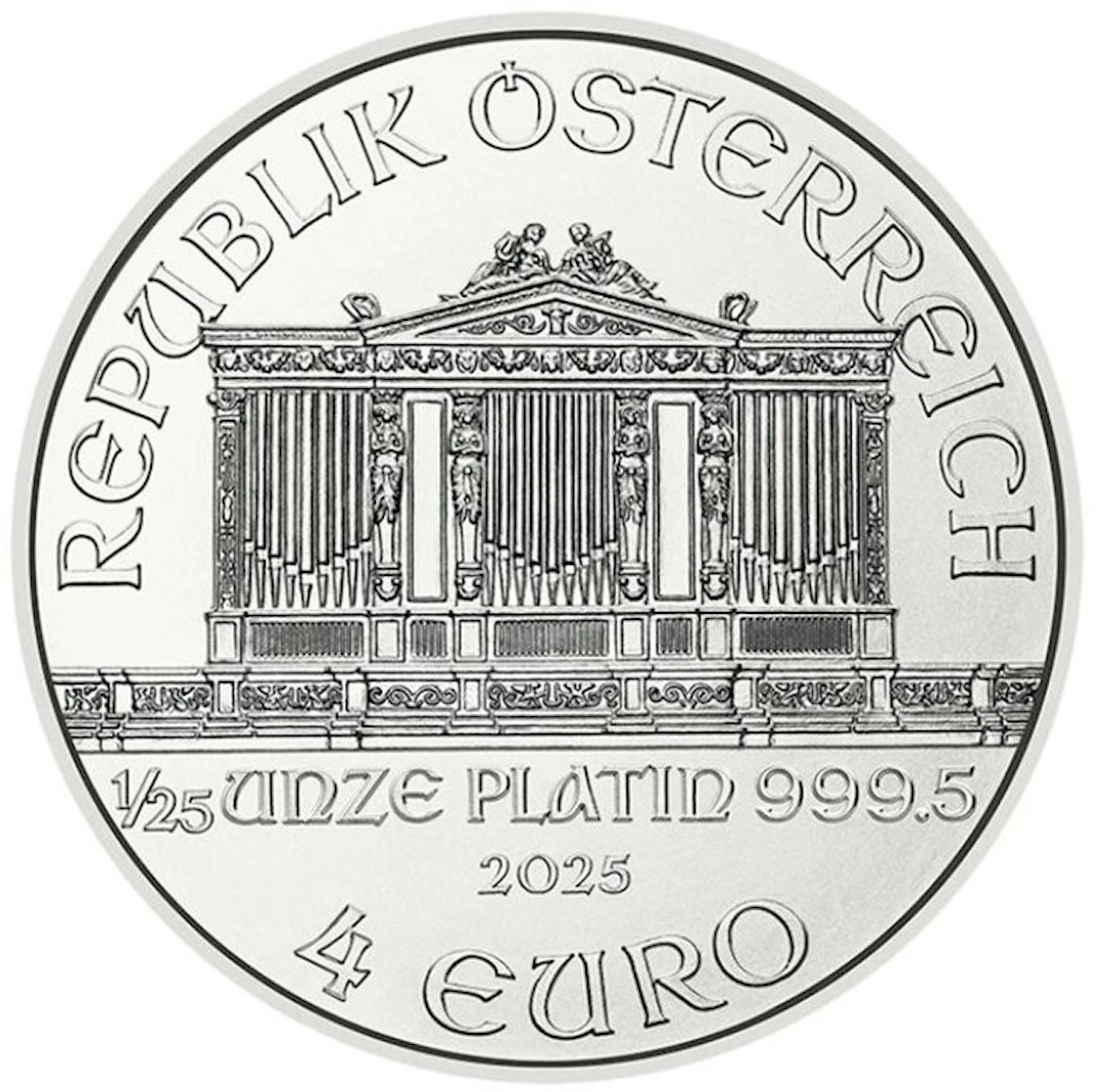 1/25 Ounce - Platinum .999 - Philharmonic - 1/25 oz...