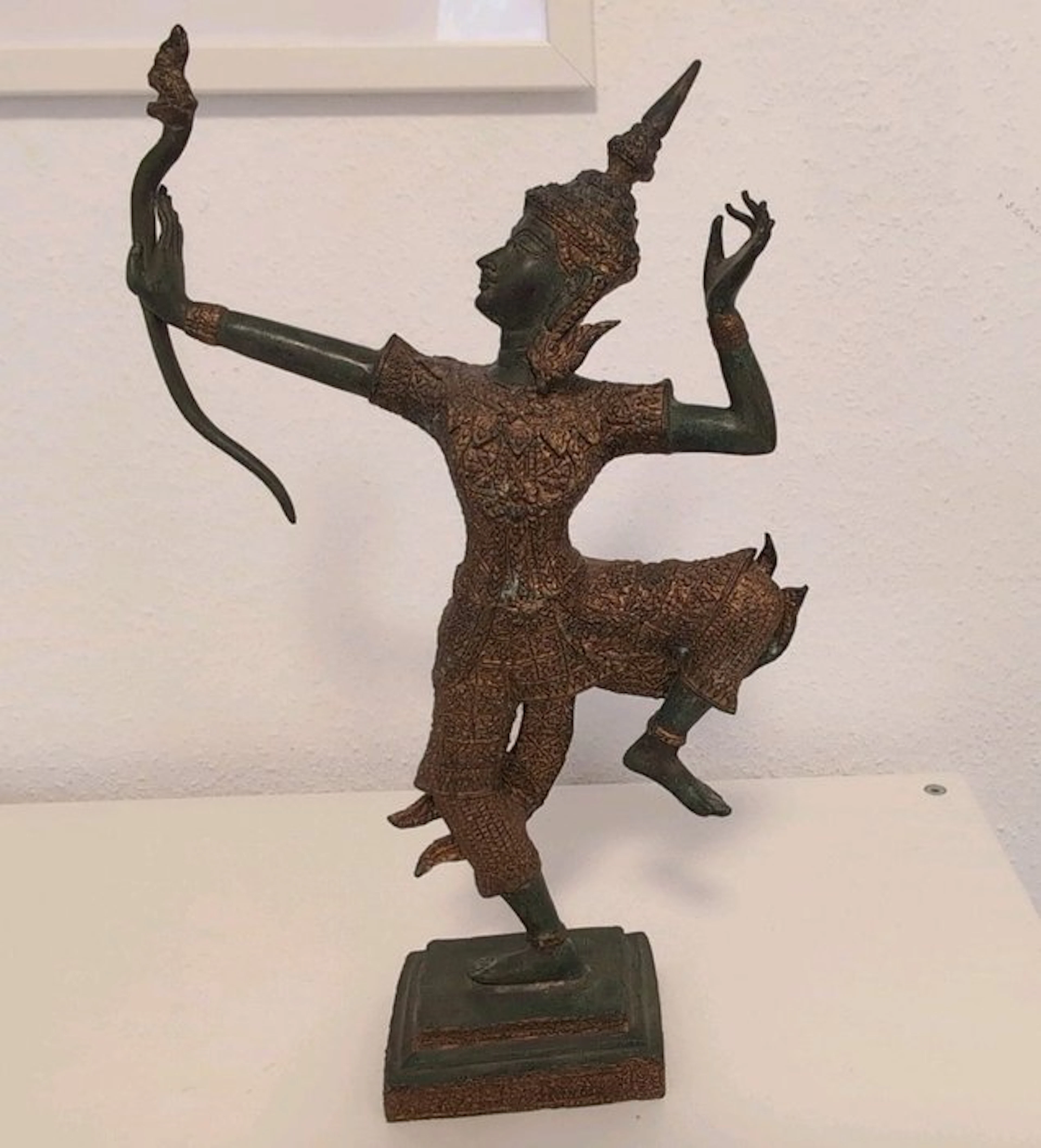 Bronze Phra Ram Rama with Bow – Thailand Ramakien Prince...