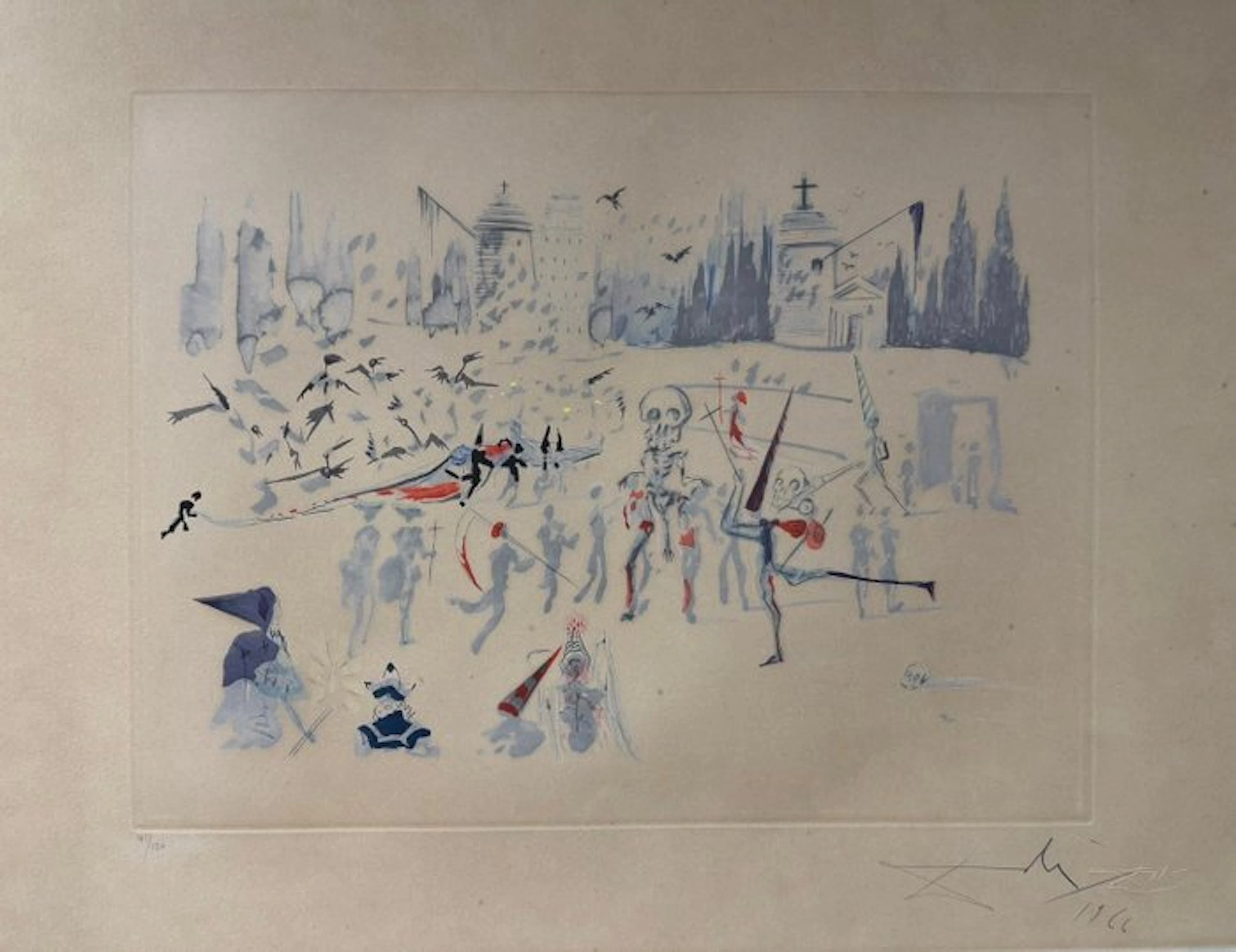 Salvador Dali (1904-1989) - Les Moulins - Tauromachie Surréaliste