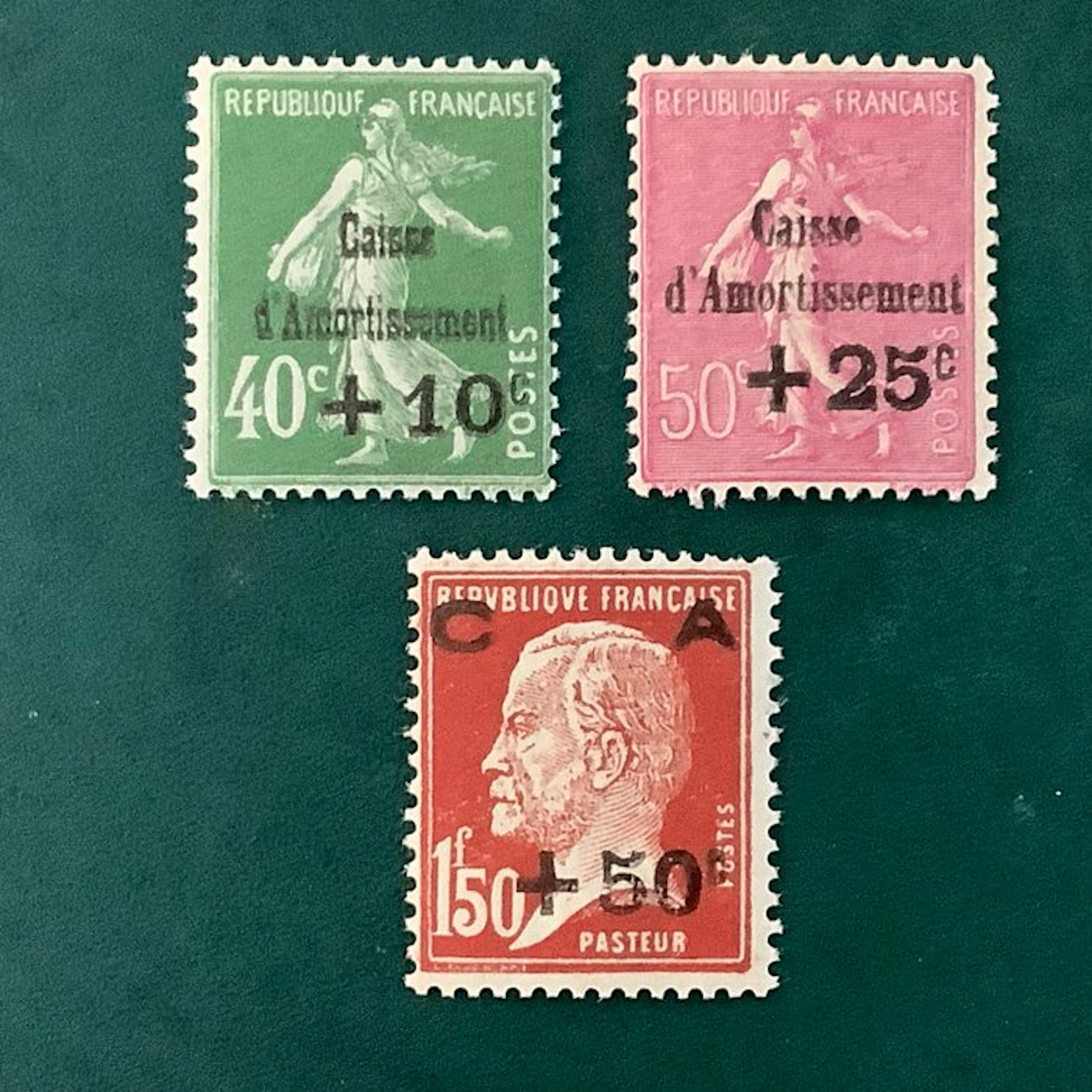 France 1929 - Caisse D’amortissement III - MNH - Yvert 253/255