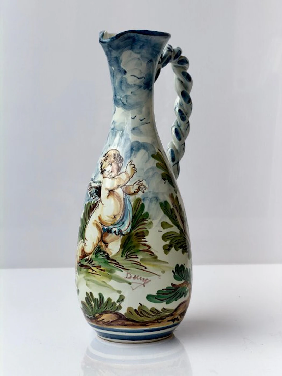 S. GIORGIO ALBISOLA - Jug - Majolica - Italian Majolica Pitcher