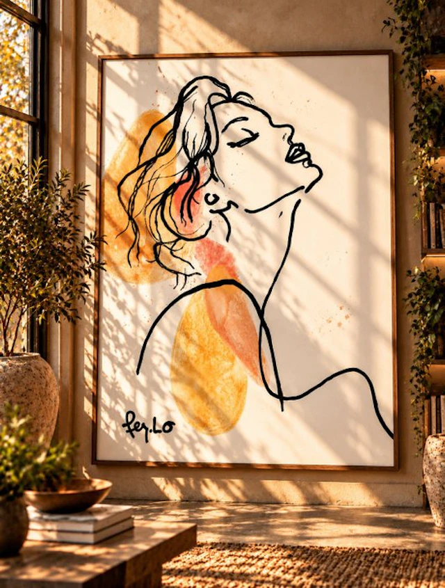 Claudia Fer.Lo - Nefelibata - Acrylic on canvas 105 x 80 cm "XL"
