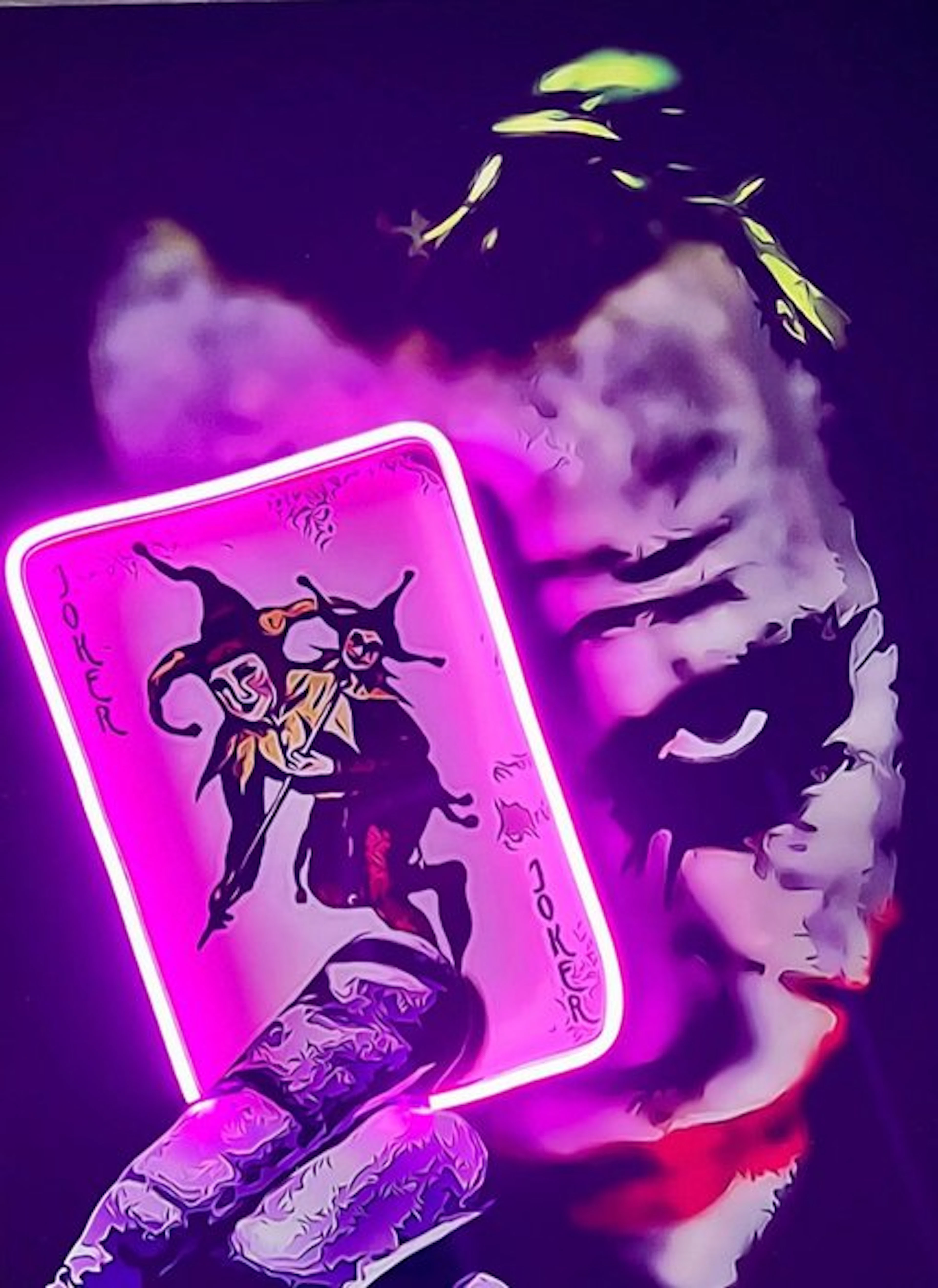 LEDMansion - Joker Card V.F. 50x90cm | Led Wall Art