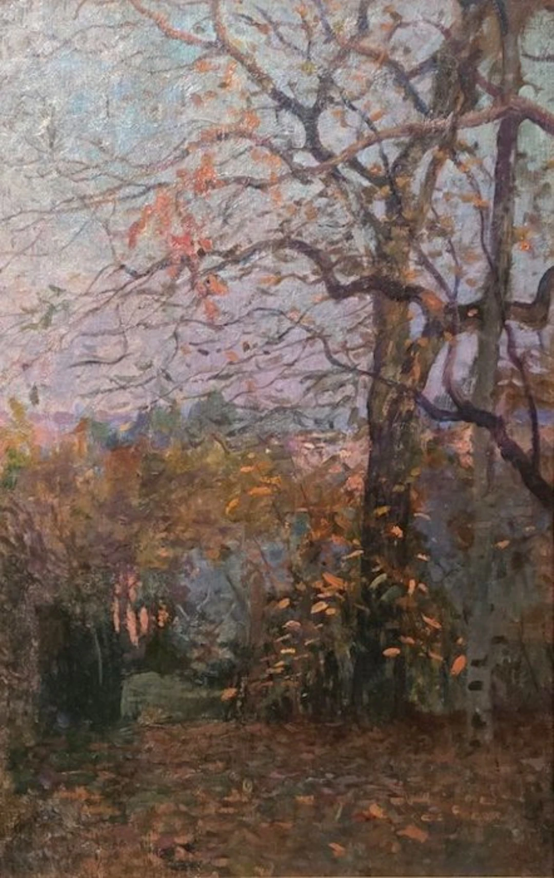 Francesco Gioli (1846-1922) - Paesaggio autunnale
